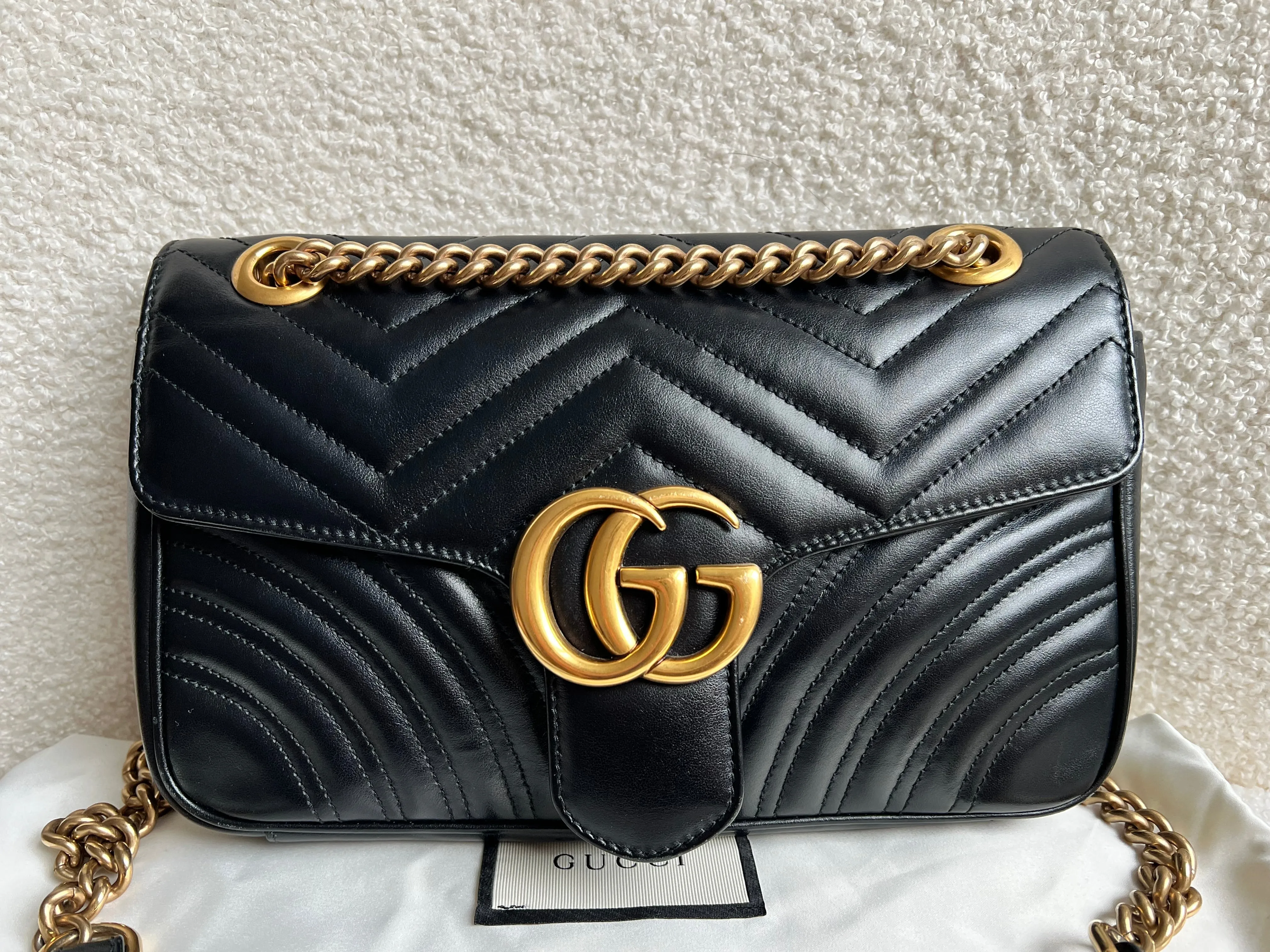 Gucci GG Black Marmont Small Shoulder Bag (RRP ??2070)