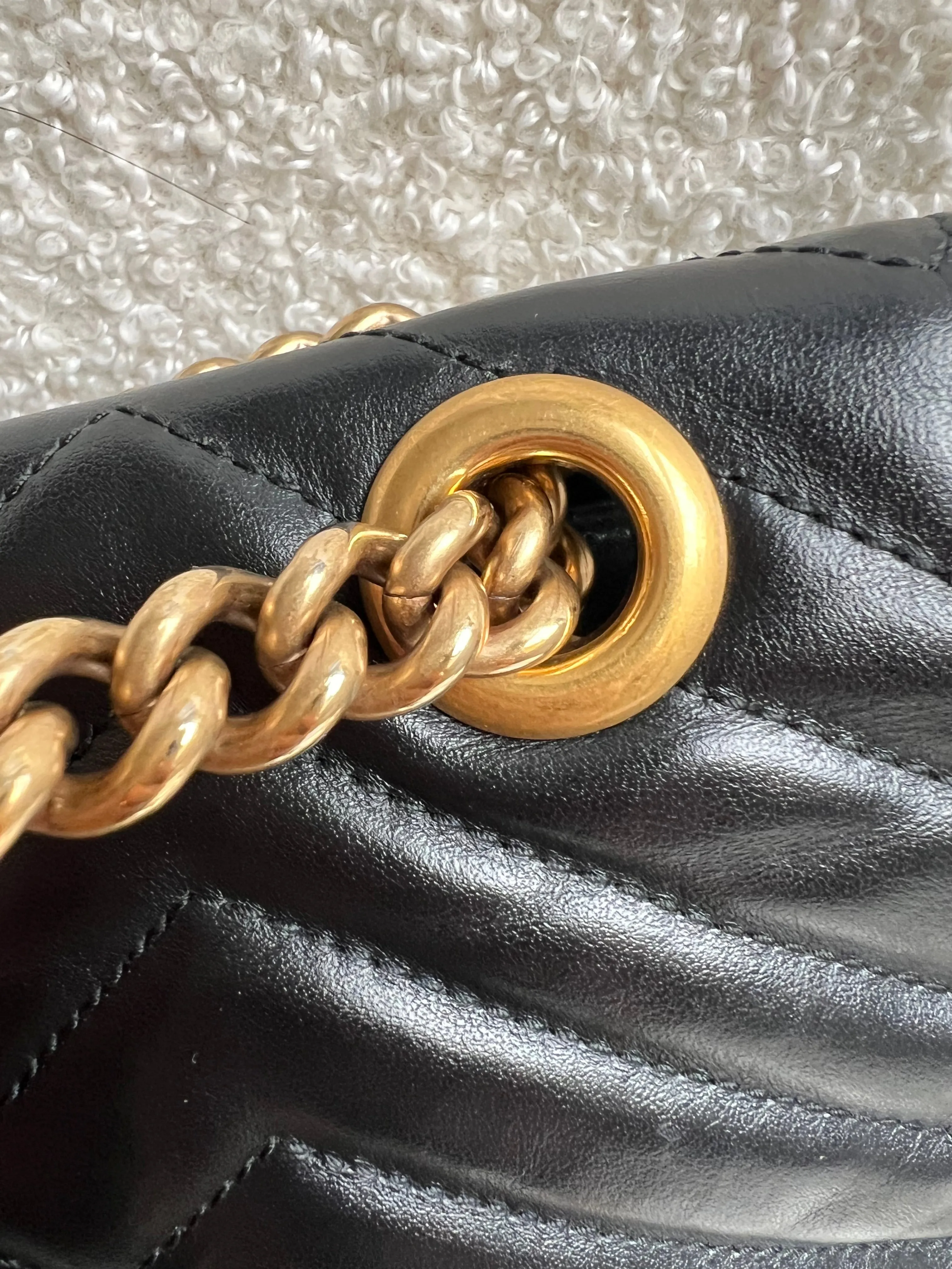 Gucci GG Black Marmont Small Shoulder Bag (RRP ??2070)