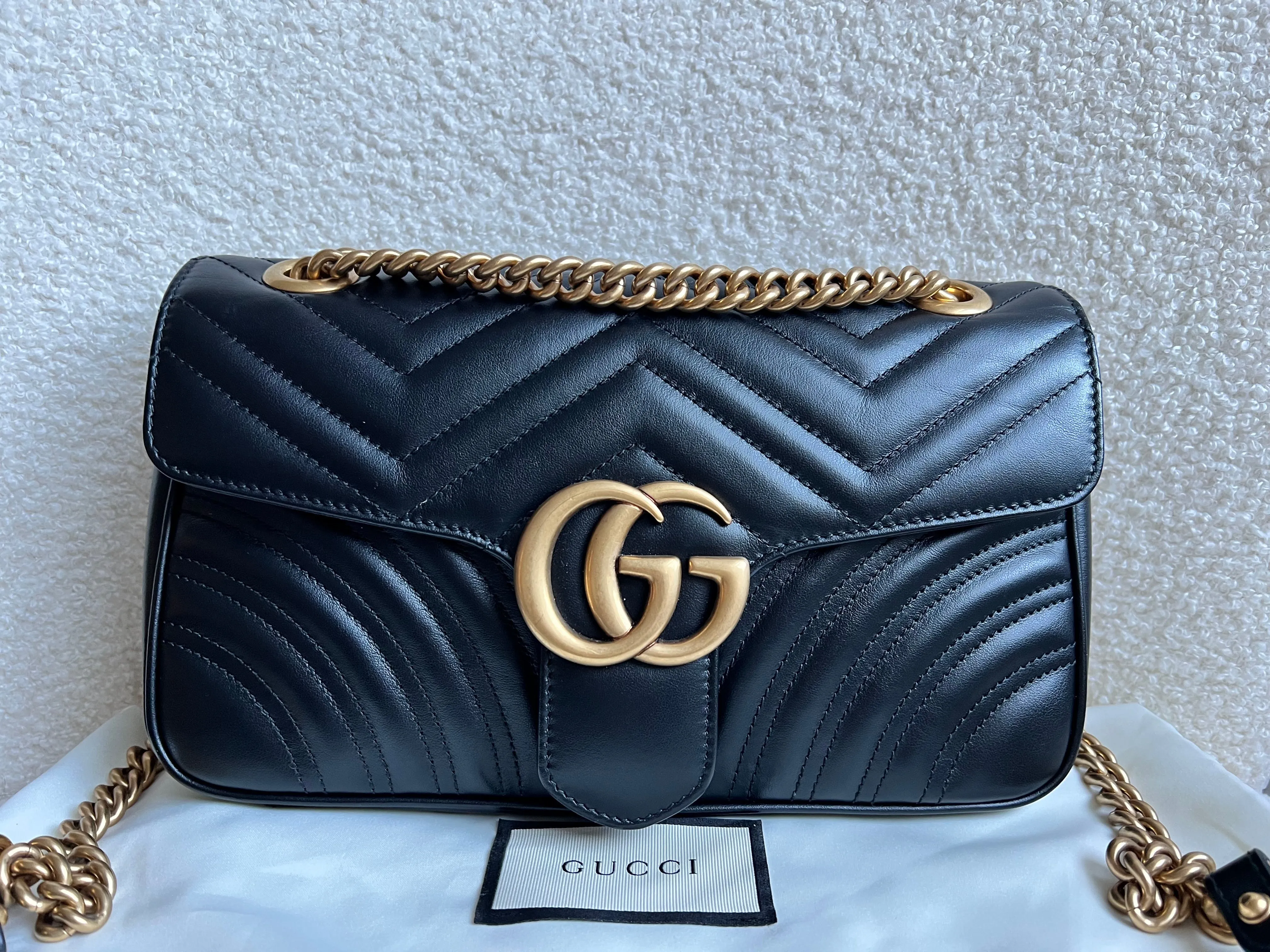 Gucci GG Black Marmont Small Shoulder Bag (RRP ??2070)