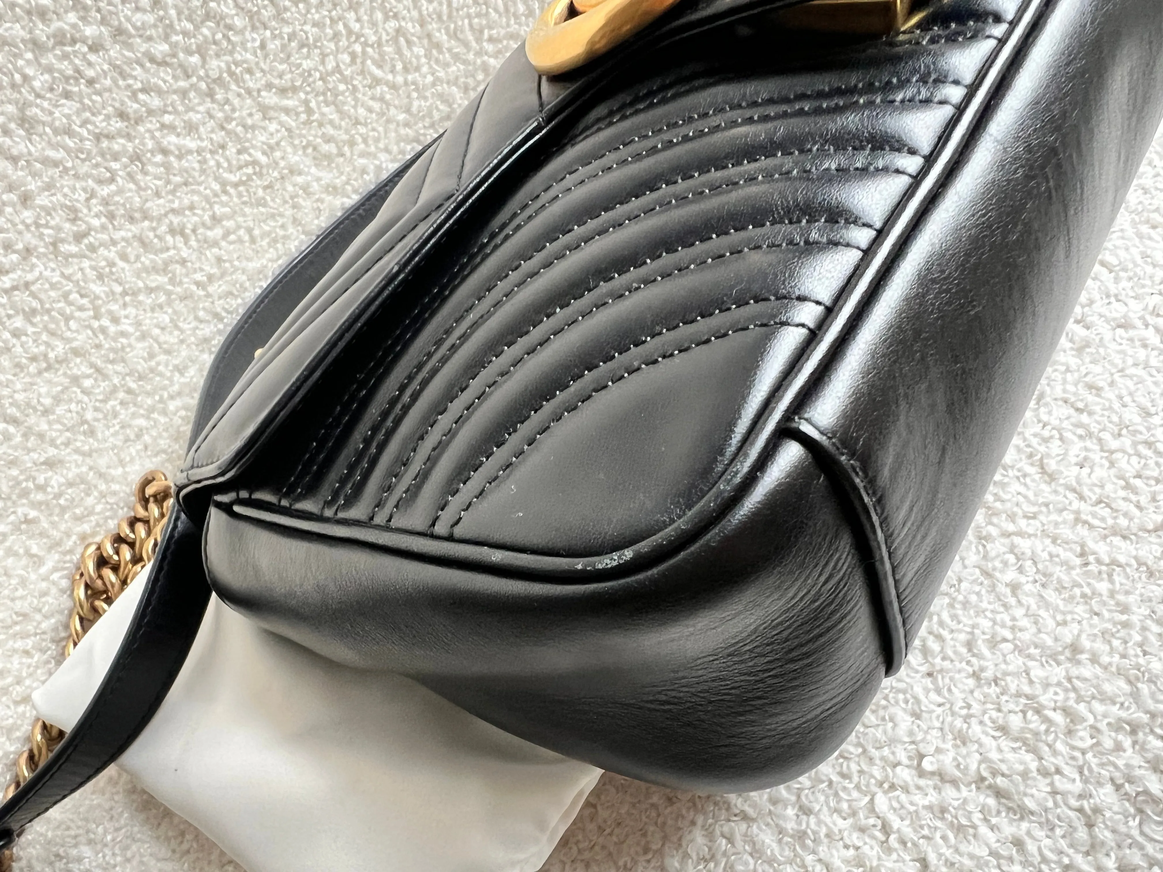 Gucci GG Black Marmont Small Shoulder Bag (RRP ??2070)