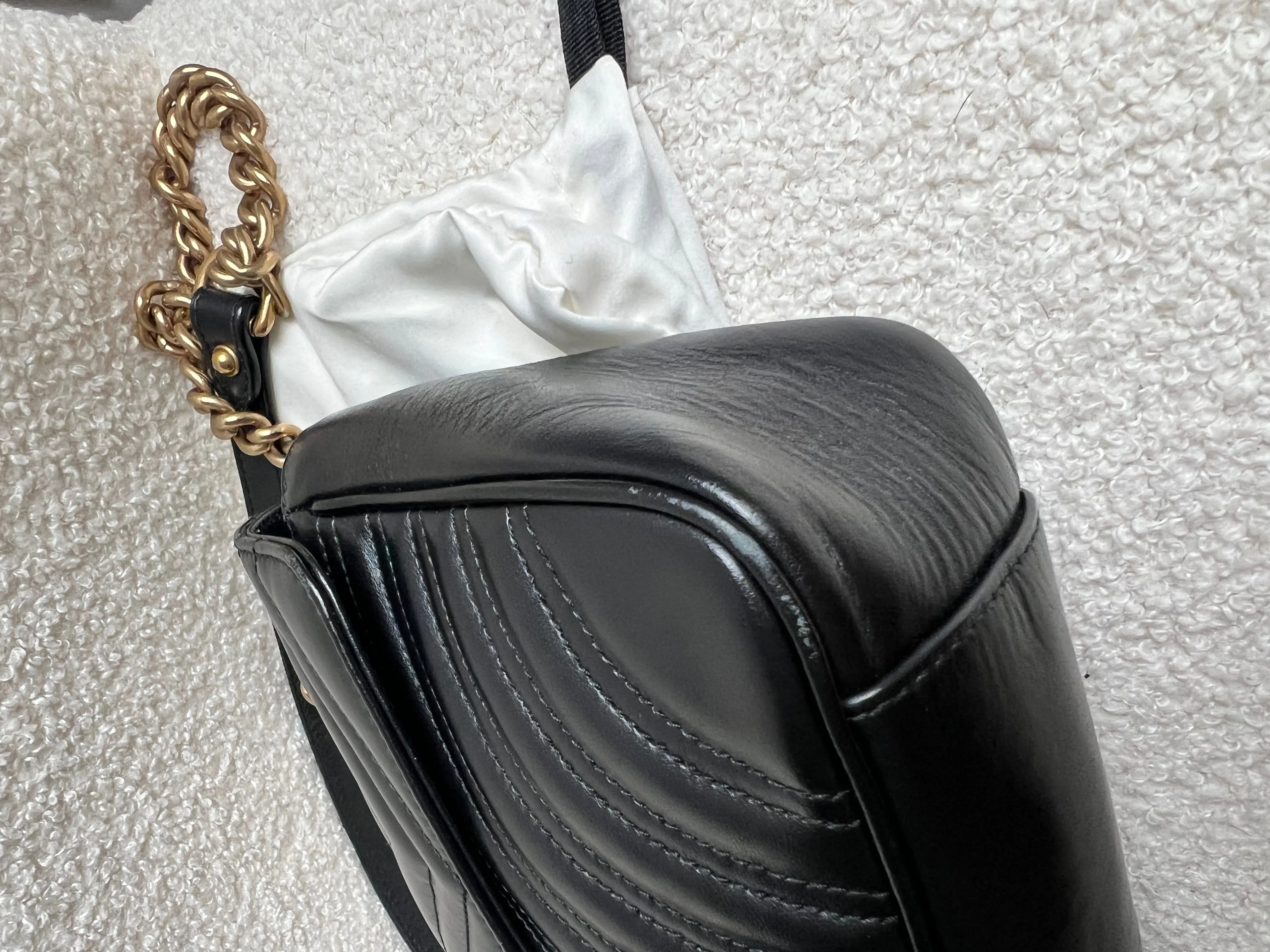 Gucci GG Black Marmont Small Shoulder Bag (RRP ??2070)