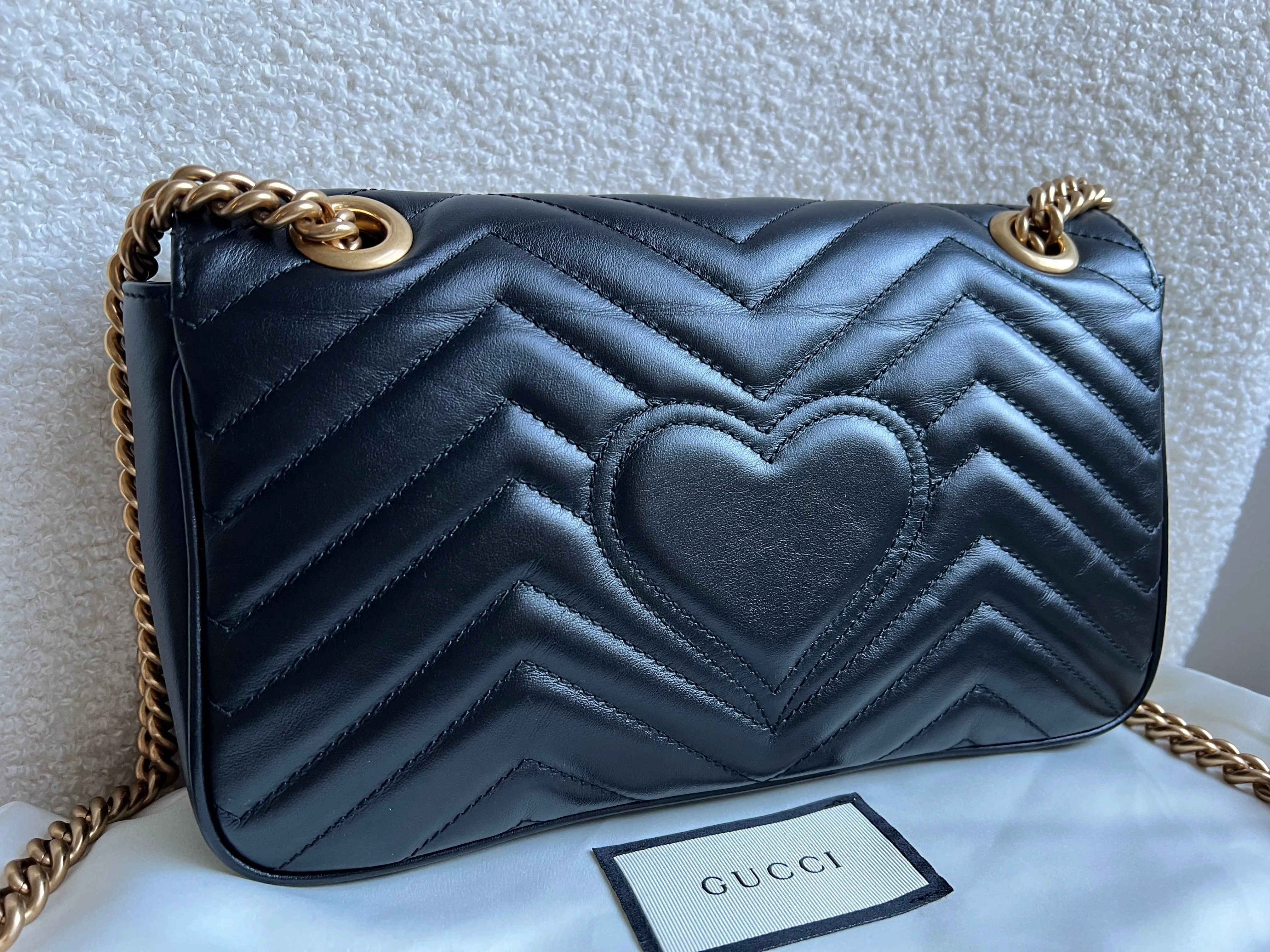 Gucci GG Black Marmont Small Shoulder Bag (RRP ??2070)