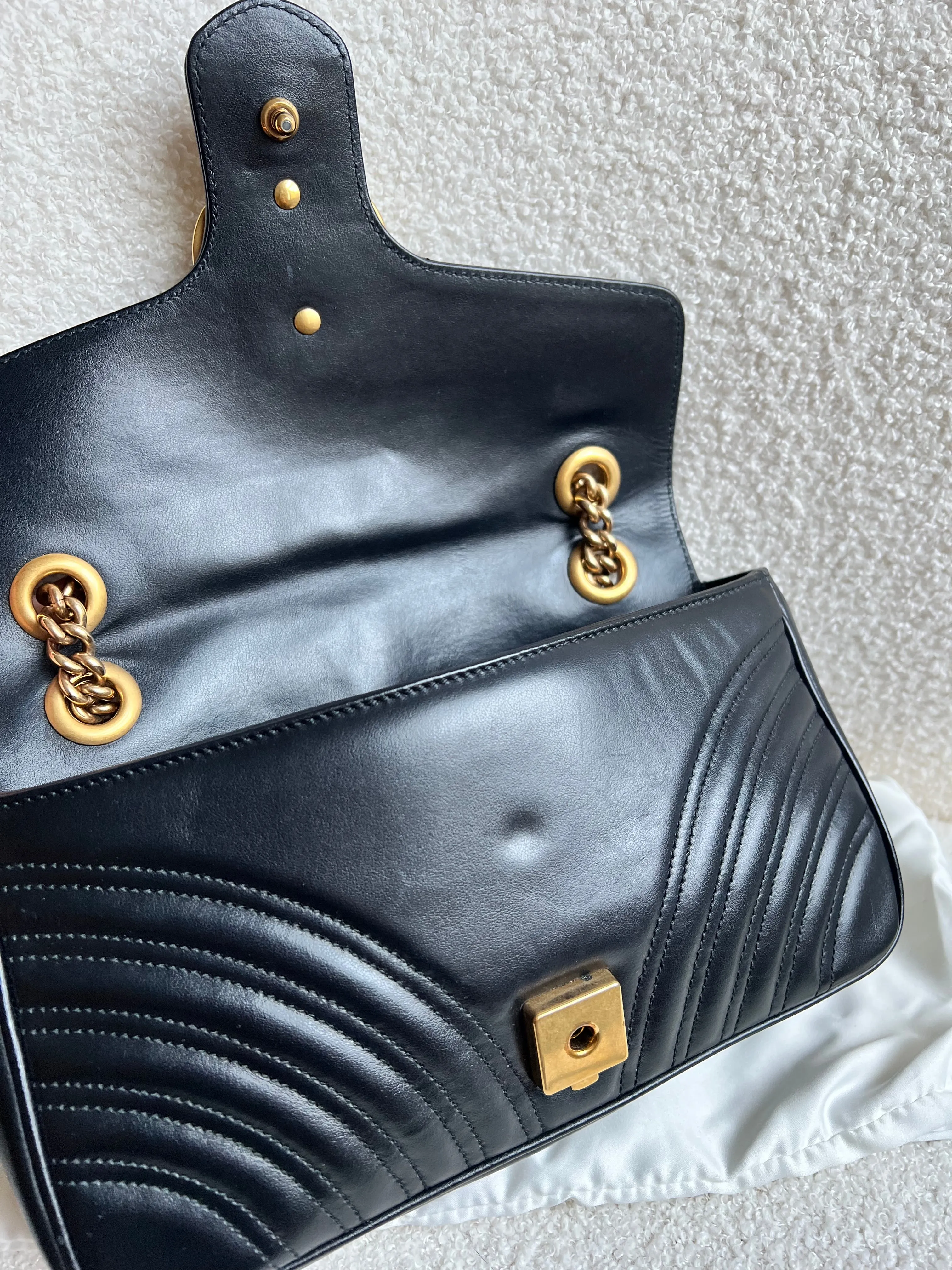 Gucci GG Black Marmont Small Shoulder Bag (RRP ??2070)
