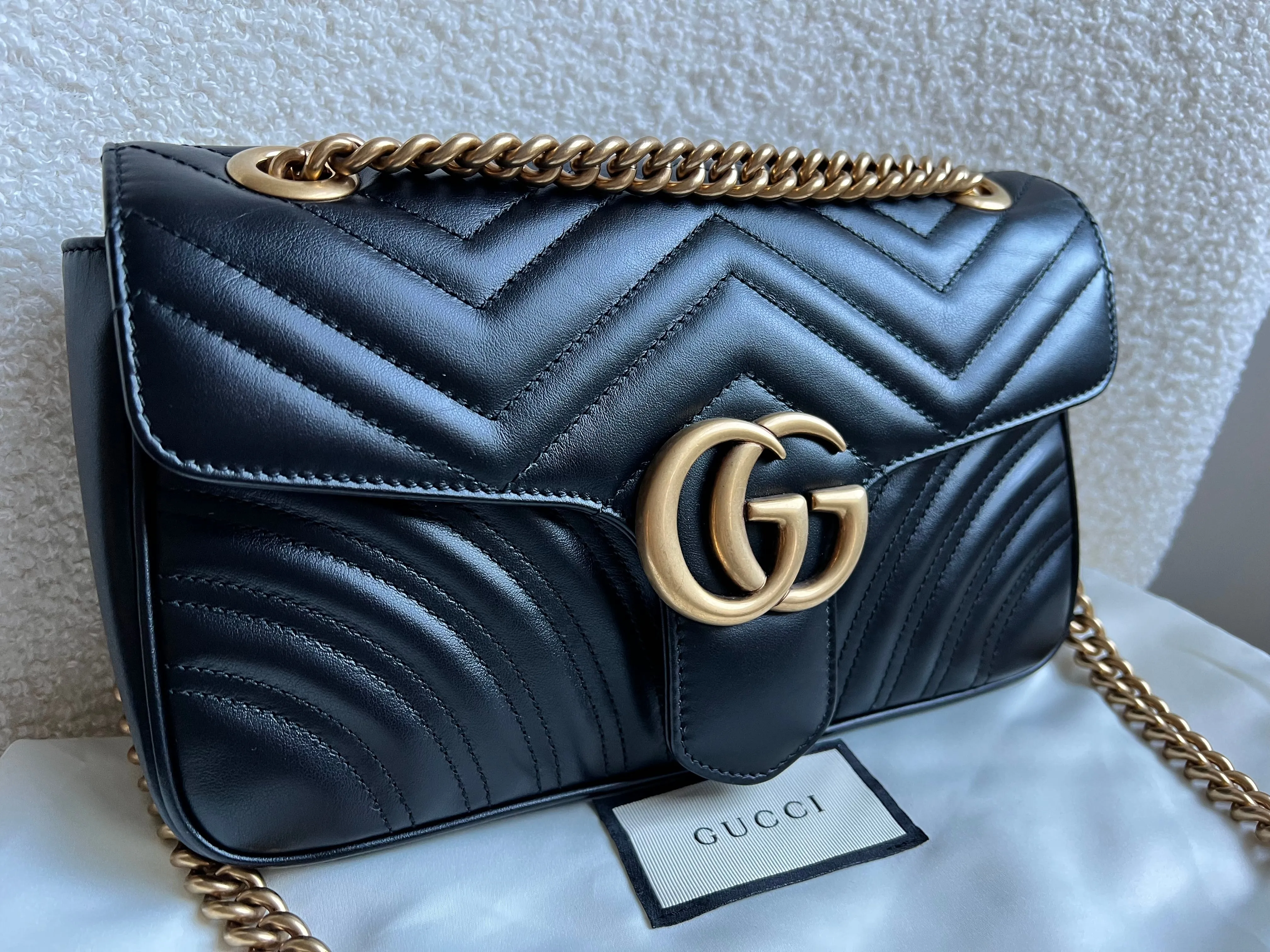 Gucci GG Black Marmont Small Shoulder Bag (RRP ??2070)