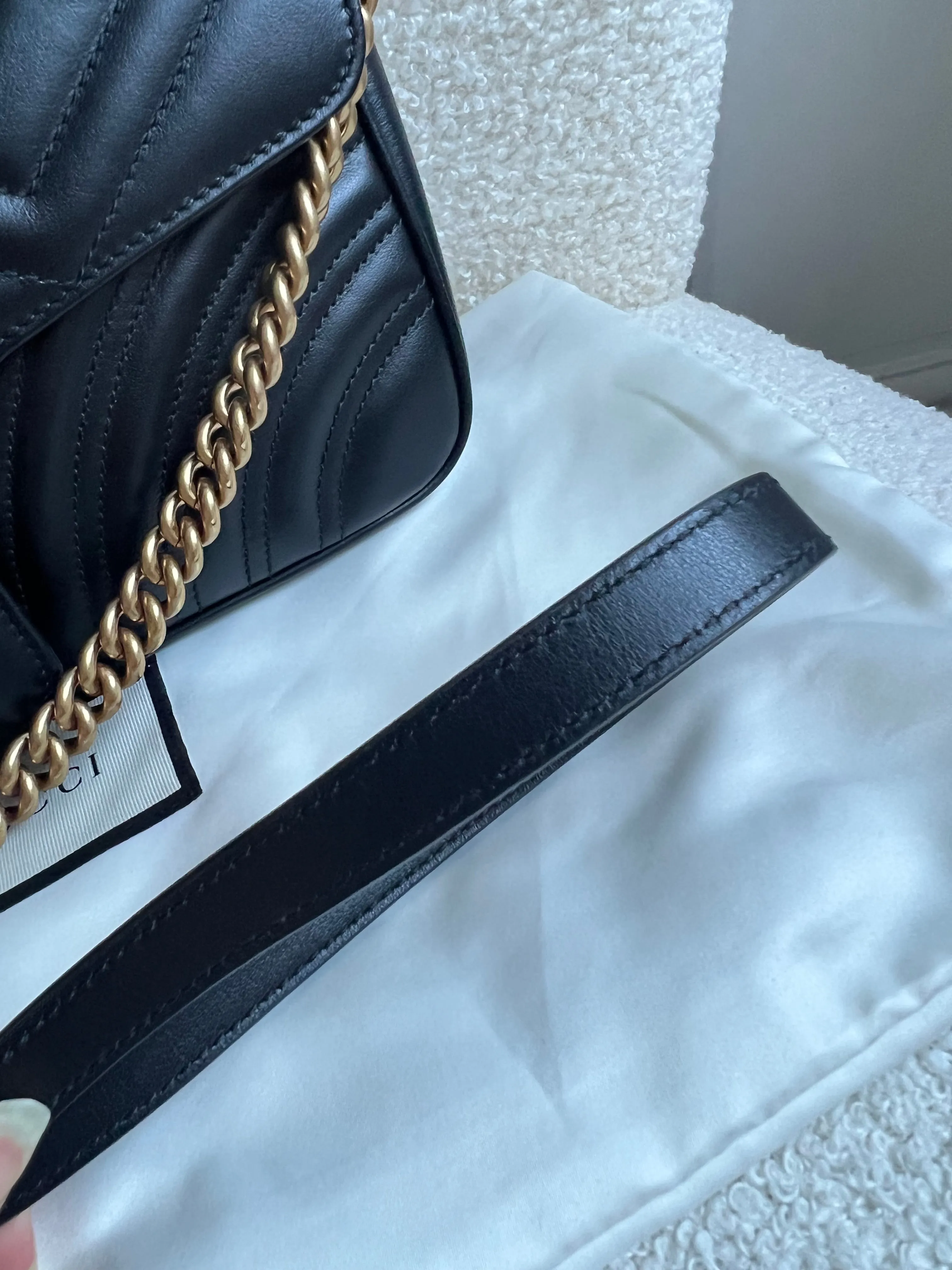 Gucci GG Black Marmont Small Shoulder Bag (RRP ??2070)