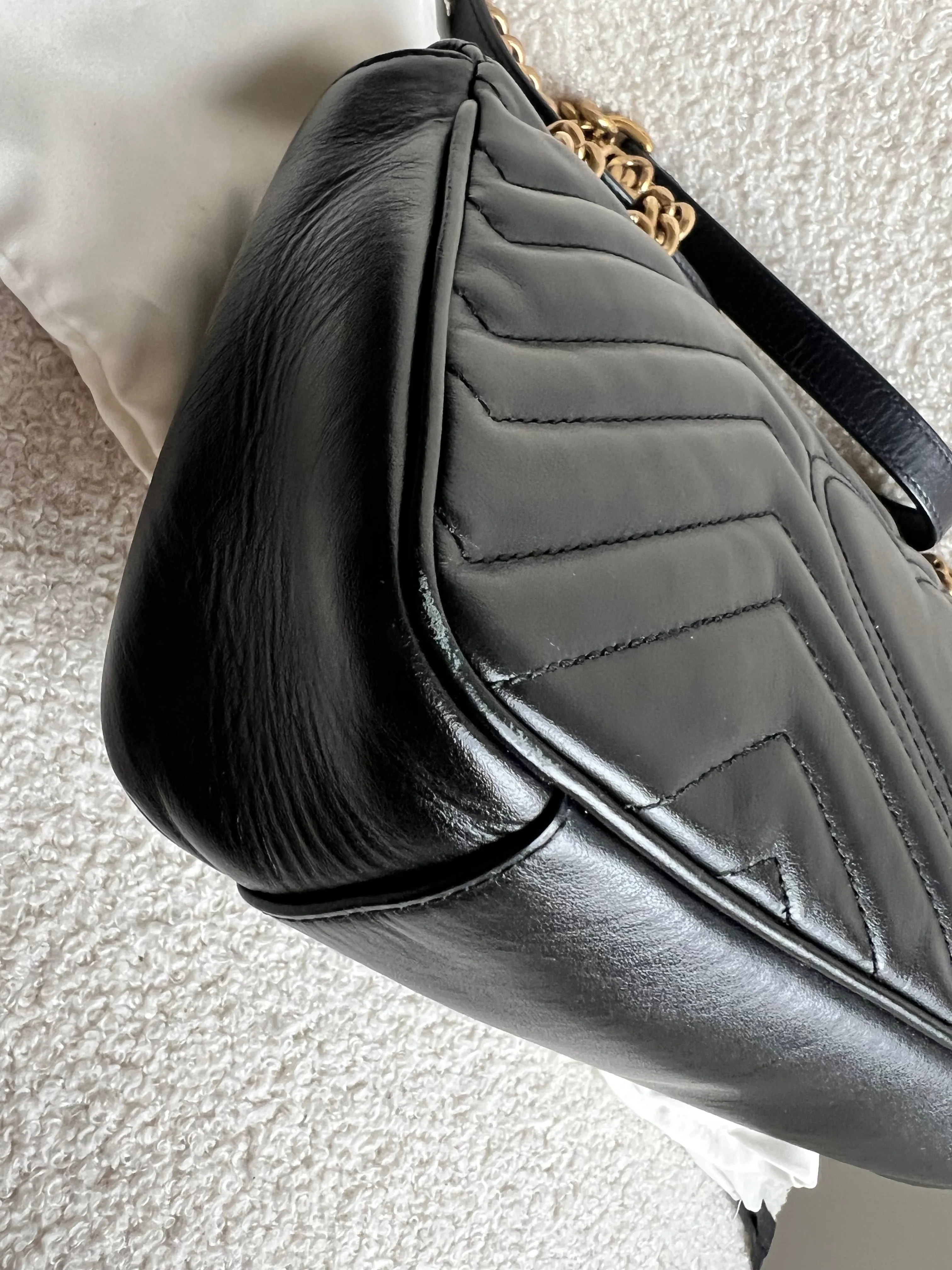 Gucci GG Black Marmont Small Shoulder Bag (RRP ??2070)