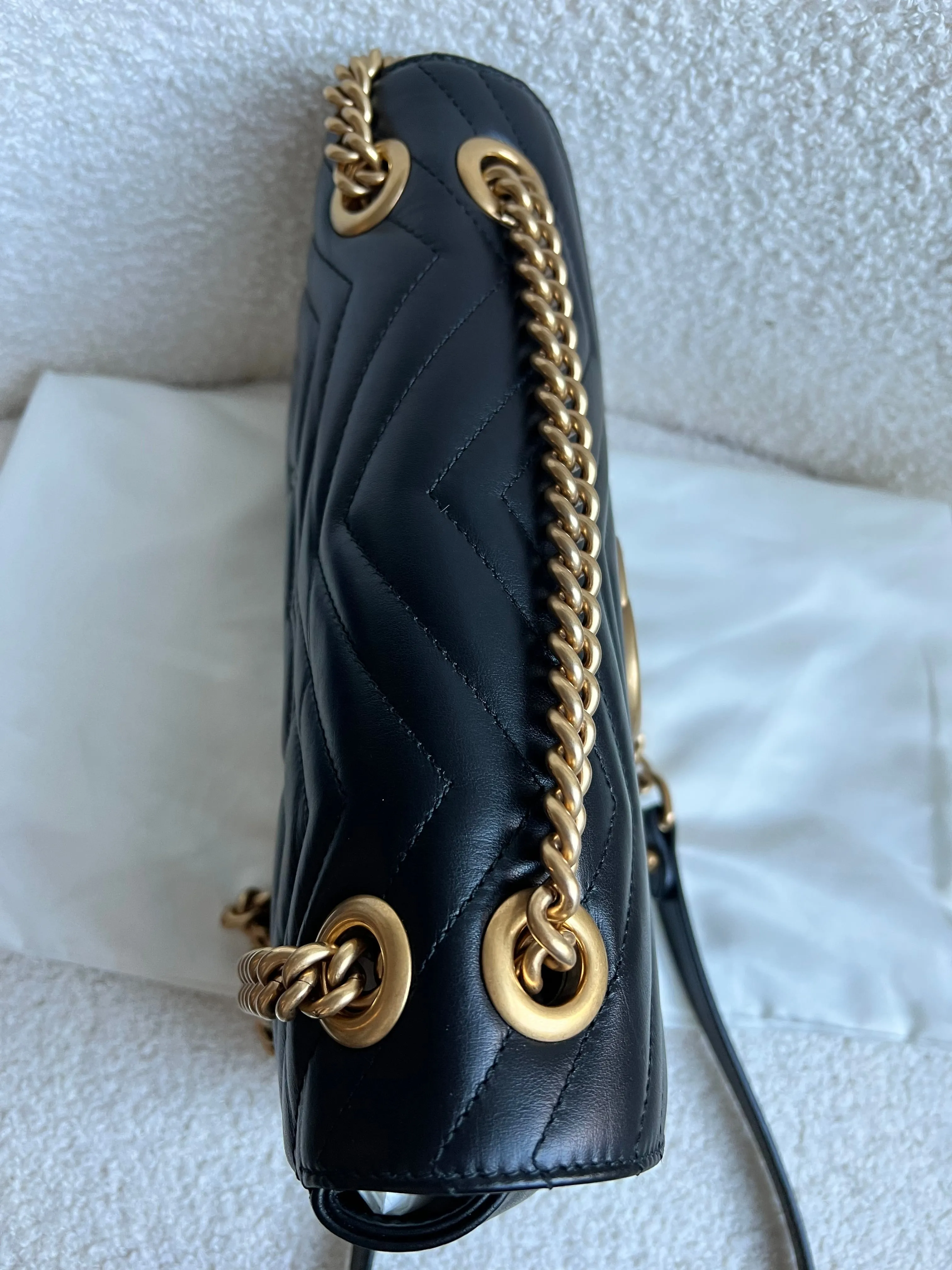 Gucci GG Black Marmont Small Shoulder Bag (RRP ??2070)