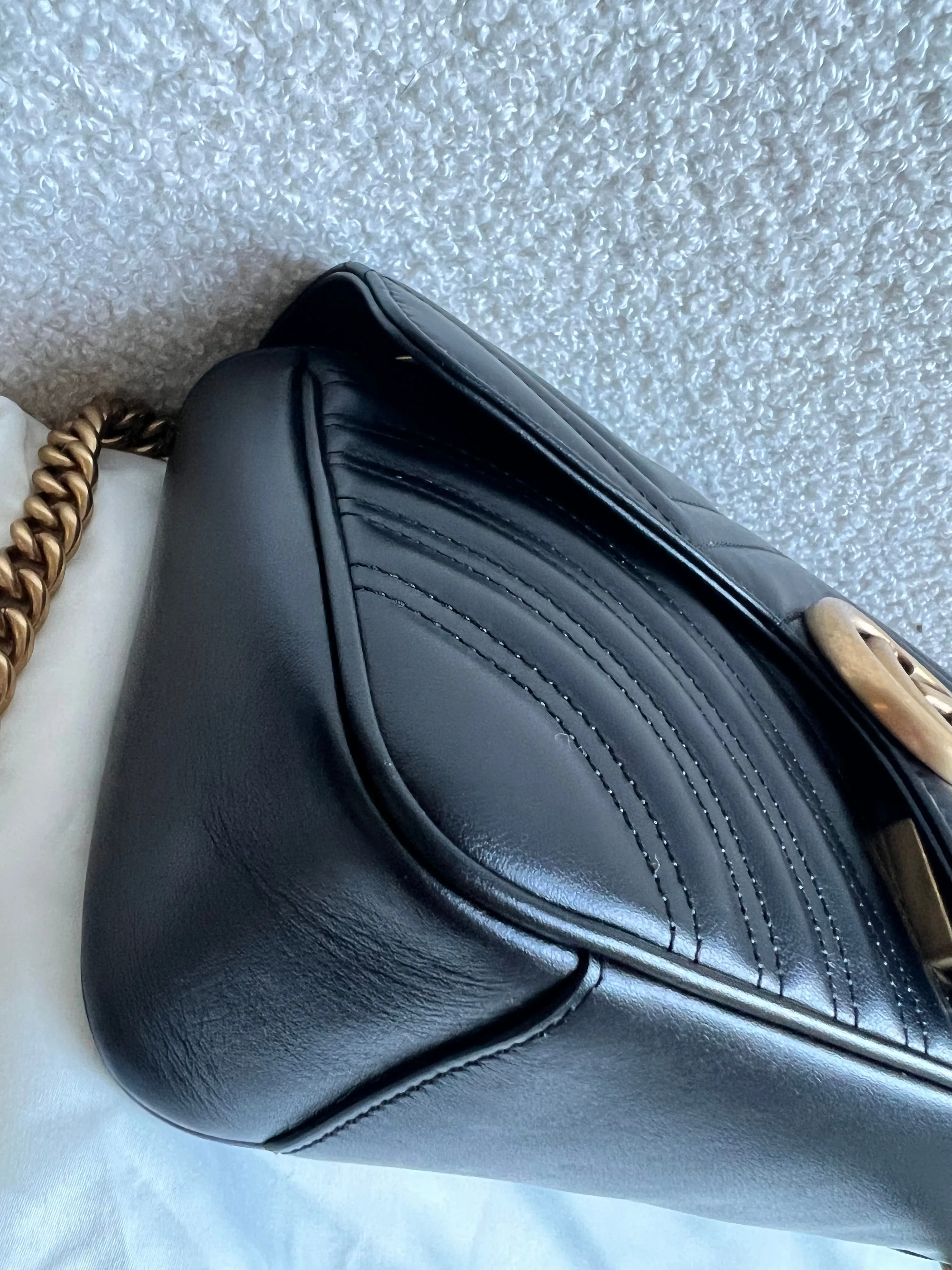 Gucci GG Black Marmont Small Shoulder Bag (RRP ??2070)