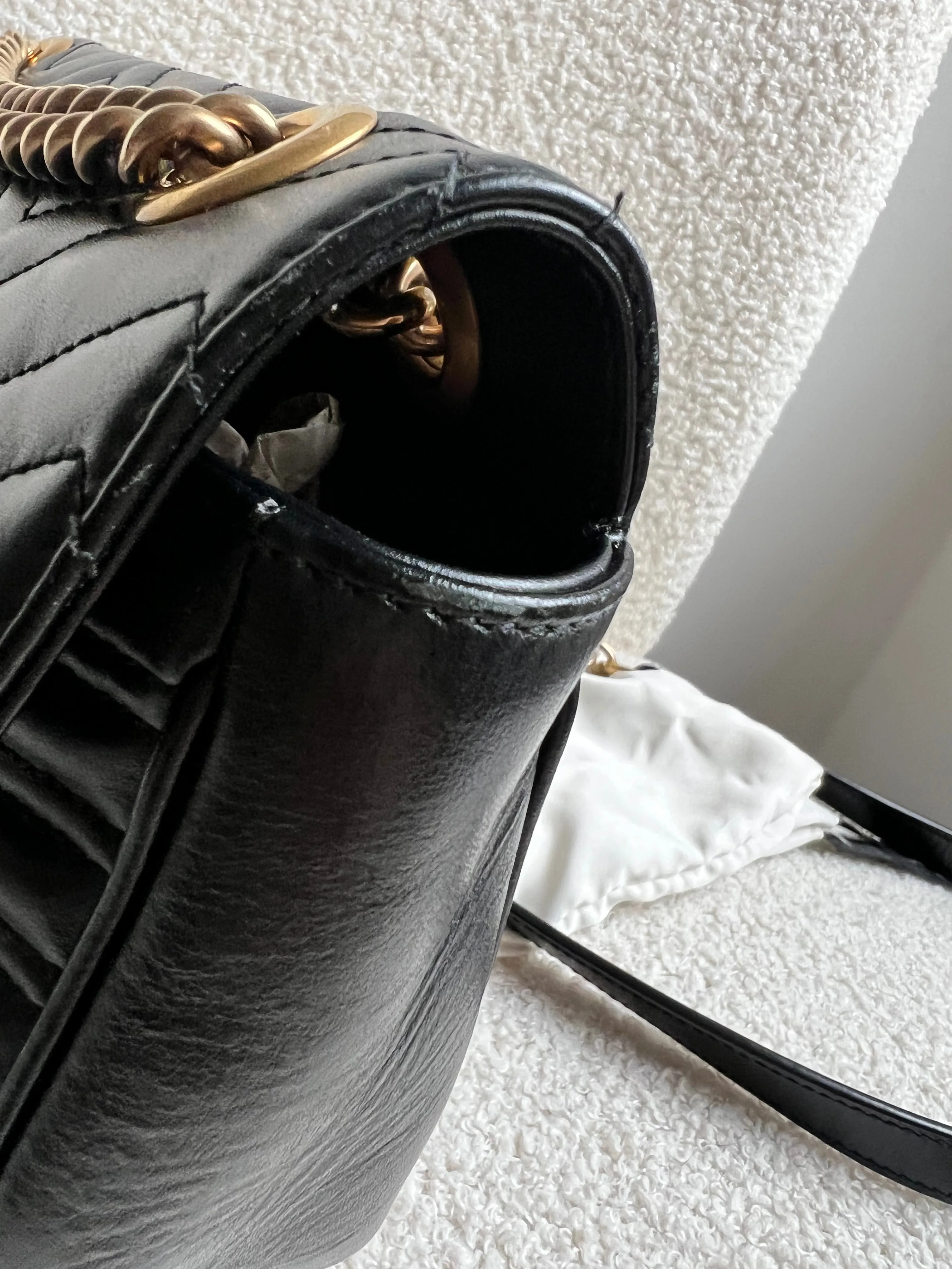 Gucci GG Black Marmont Small Shoulder Bag (RRP ??2070)