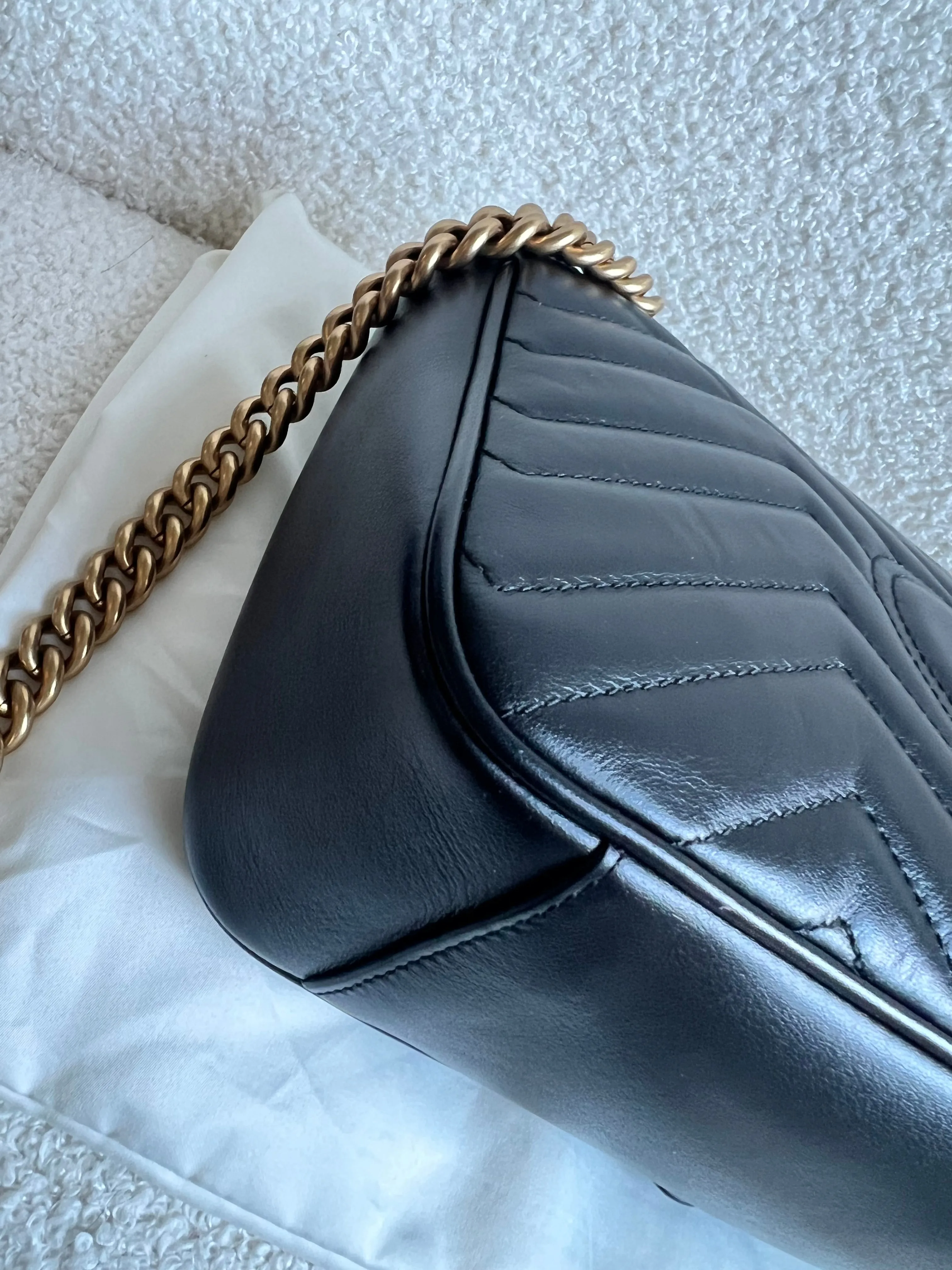 Gucci GG Black Marmont Small Shoulder Bag (RRP ??2070)