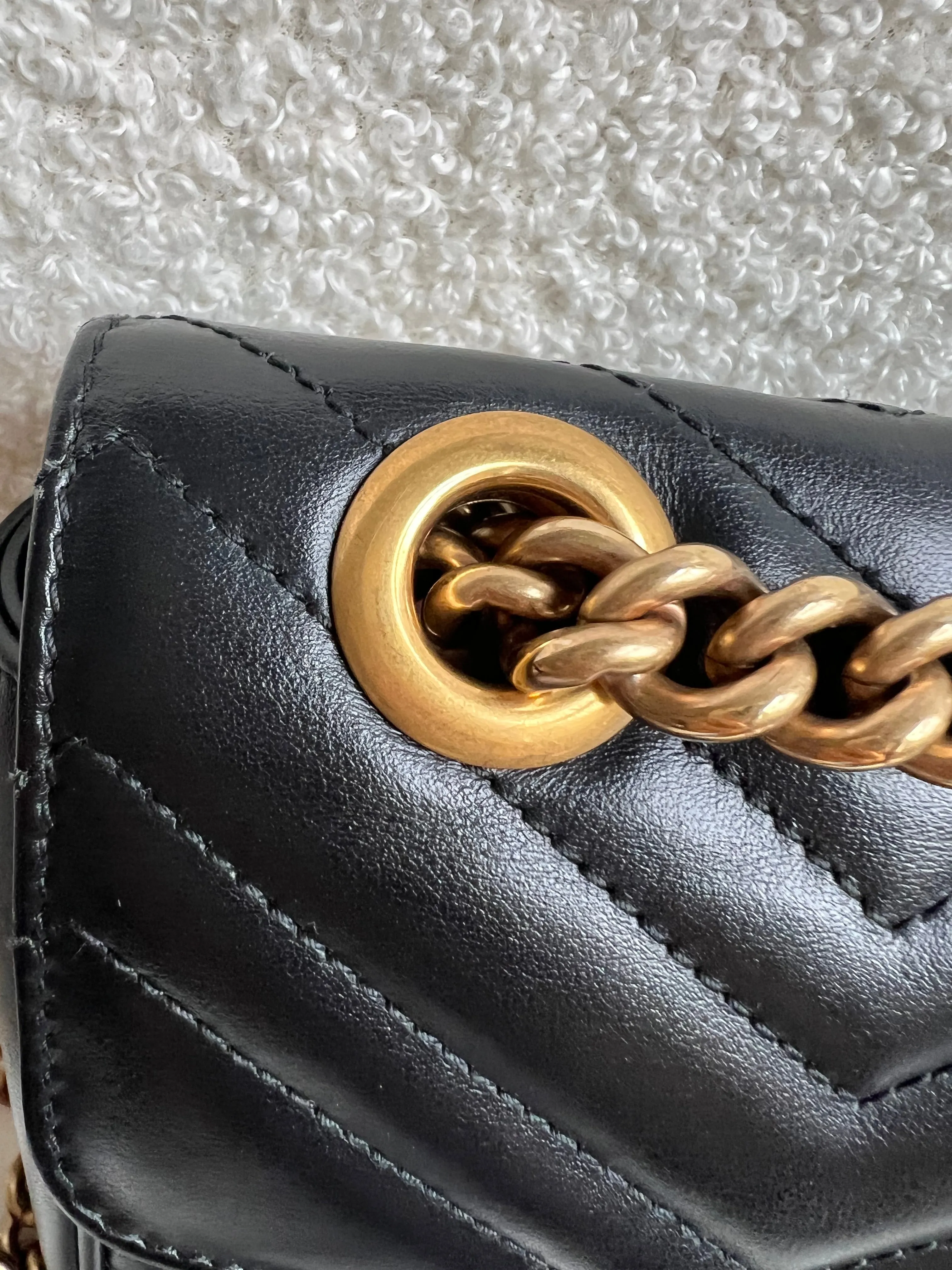 Gucci GG Black Marmont Small Shoulder Bag (RRP ??2070)