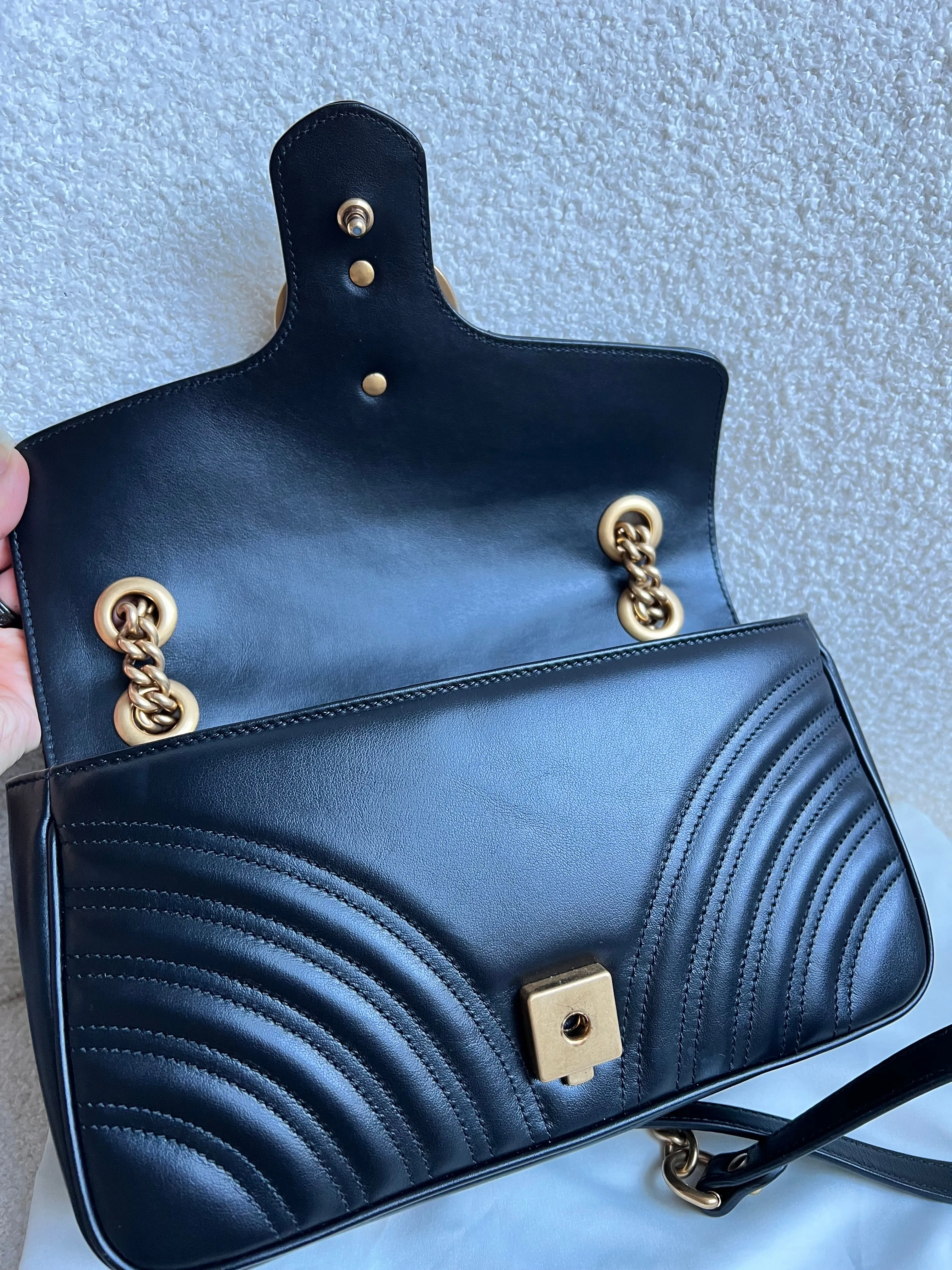 Gucci GG Black Marmont Small Shoulder Bag (RRP ??2070)