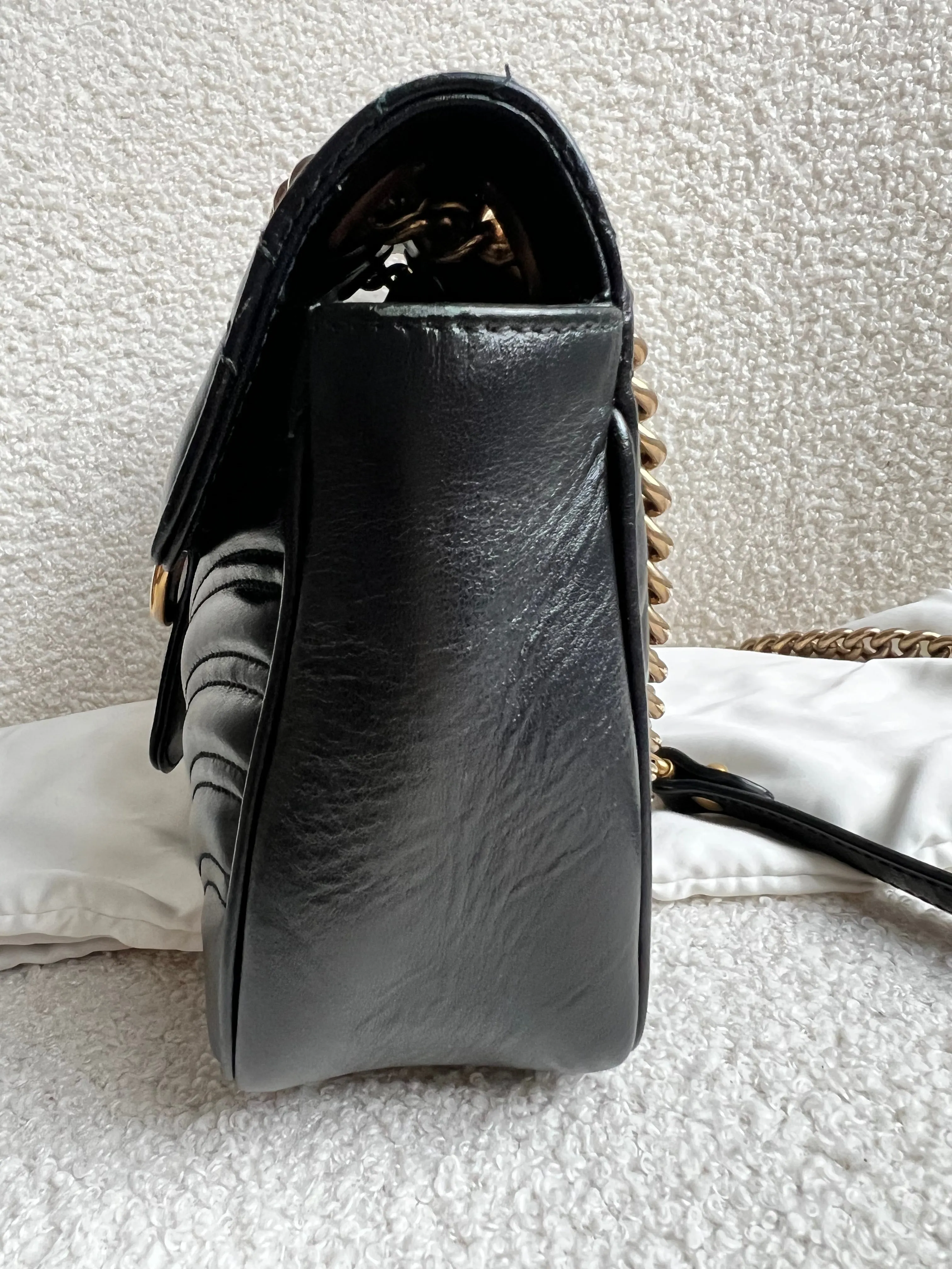 Gucci GG Black Marmont Small Shoulder Bag (RRP ??2070)