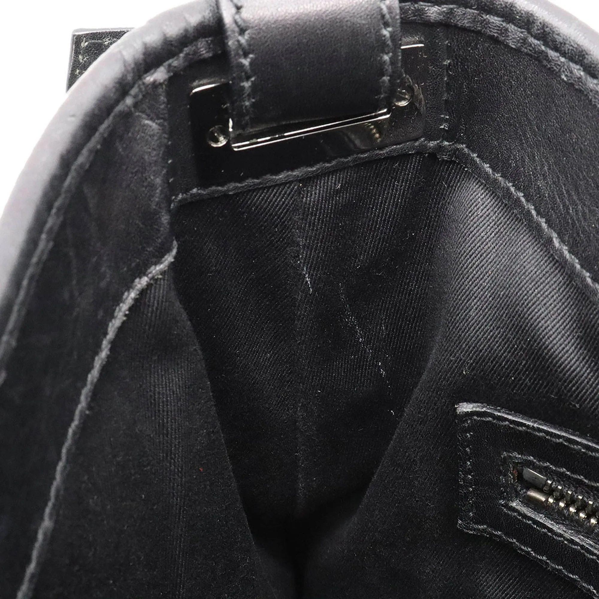 Gucci GG Canvas New Jackie Shoulder Bag Leather Black 110291