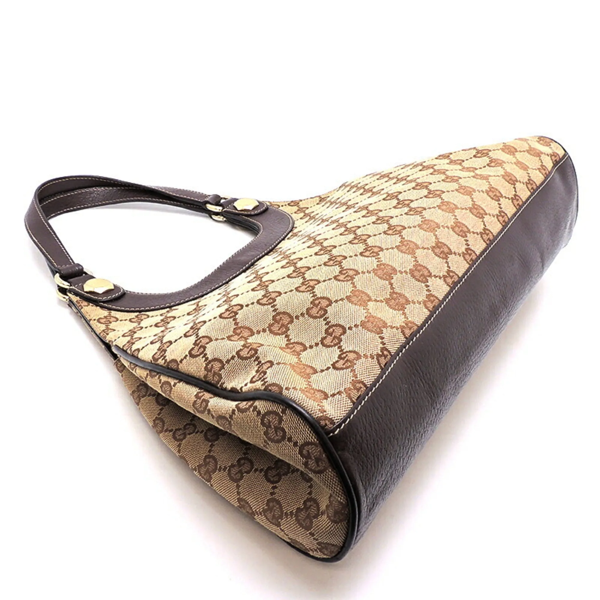 Gucci GG Canvas Women's Shoulder Bag 154981 Beige/Brown