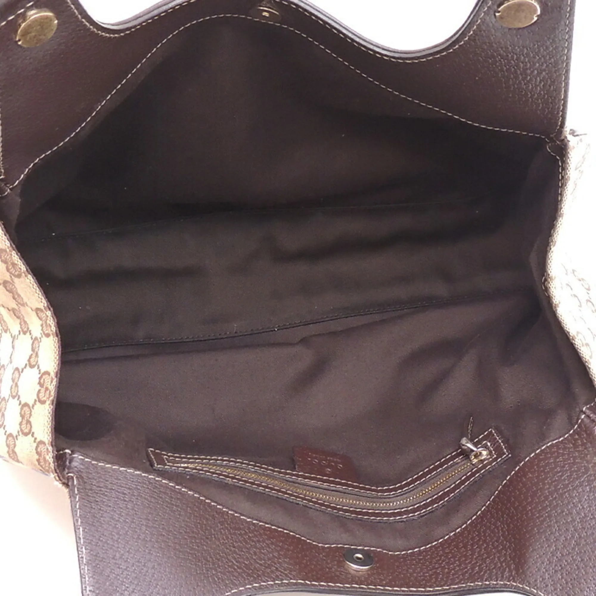 Gucci GG Canvas Women's Shoulder Bag 154981 Beige/Brown