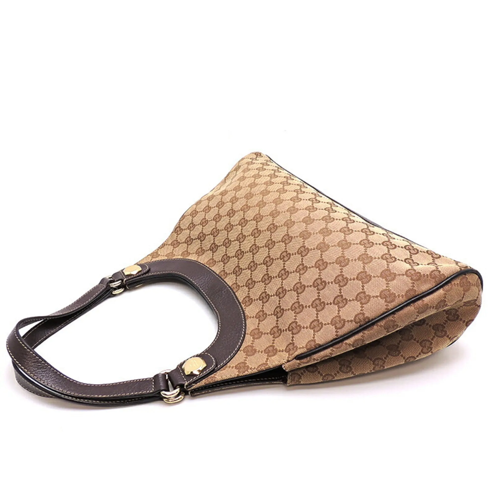 Gucci GG Canvas Women's Shoulder Bag 154981 Beige/Brown