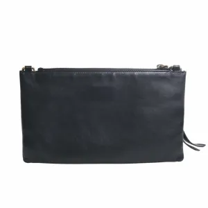GUCCI GG Marmont Leather Shoulder Bag 453878 Black Women's