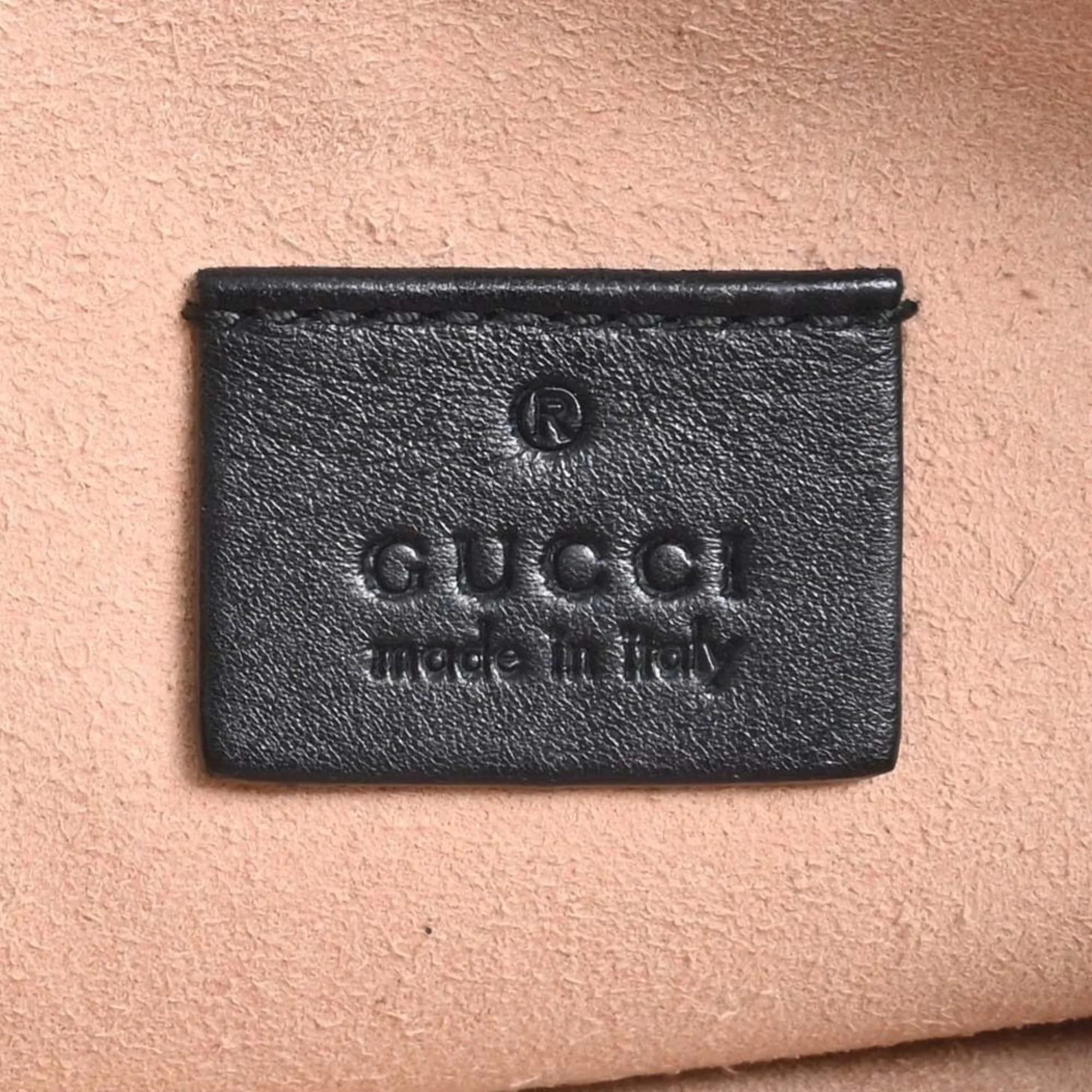 GUCCI GG Marmont Leather Shoulder Bag 453878 Black Women's