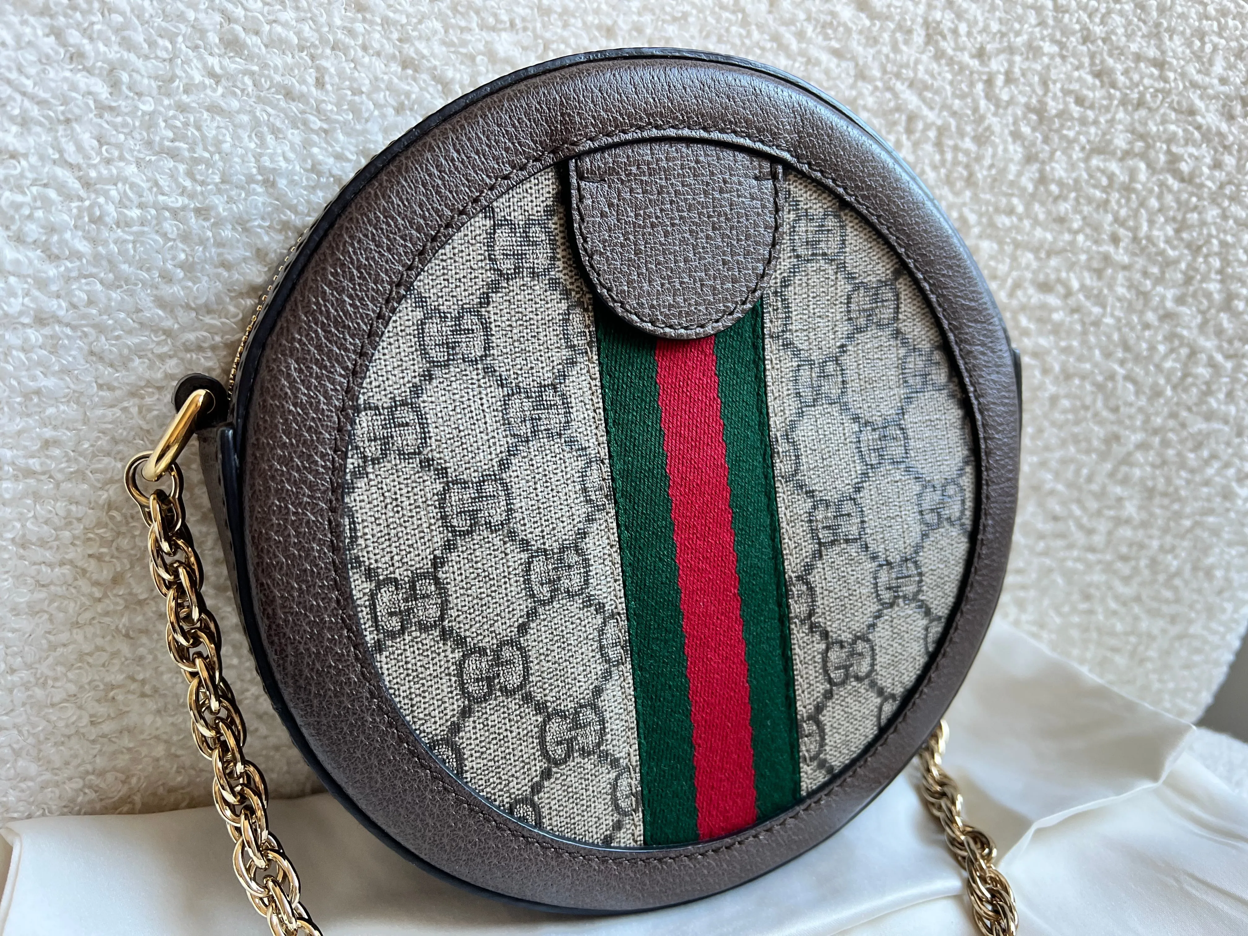 Gucci GG Ophidia Mini GG Round Shoulder Bag (RRP ??1,270)