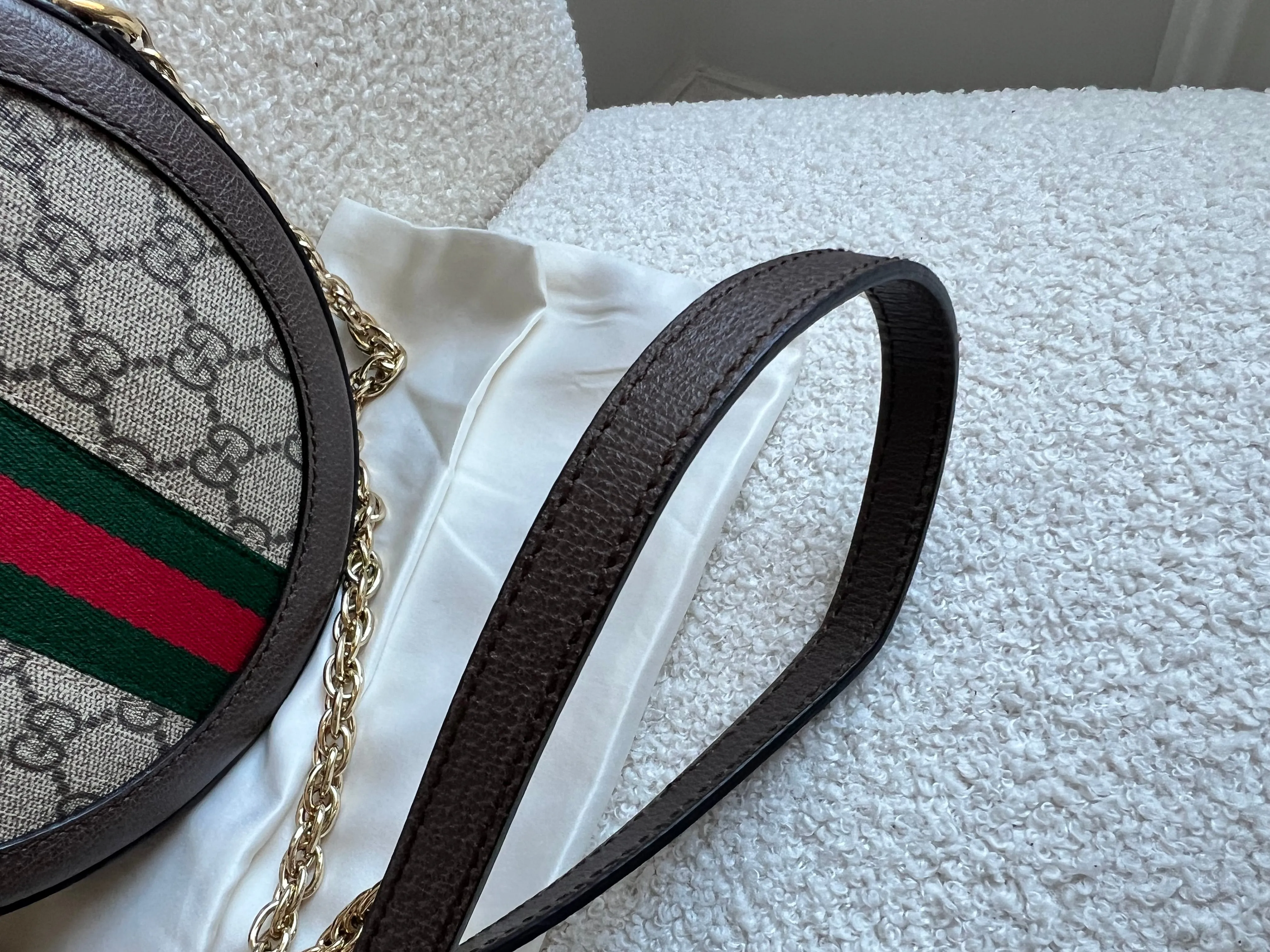 Gucci GG Ophidia Mini GG Round Shoulder Bag (RRP ??1,270)