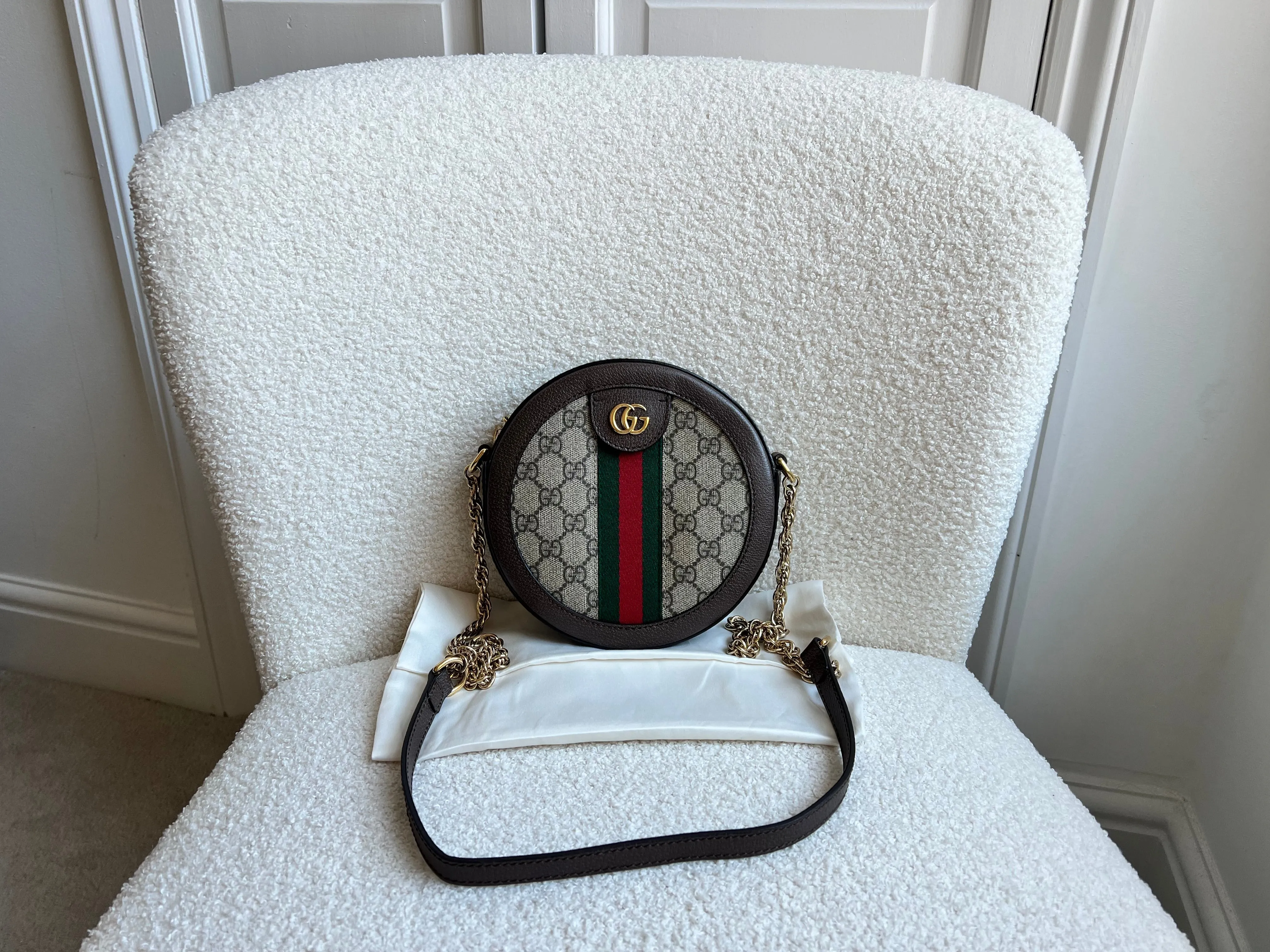 Gucci GG Ophidia Mini GG Round Shoulder Bag (RRP ??1,270)