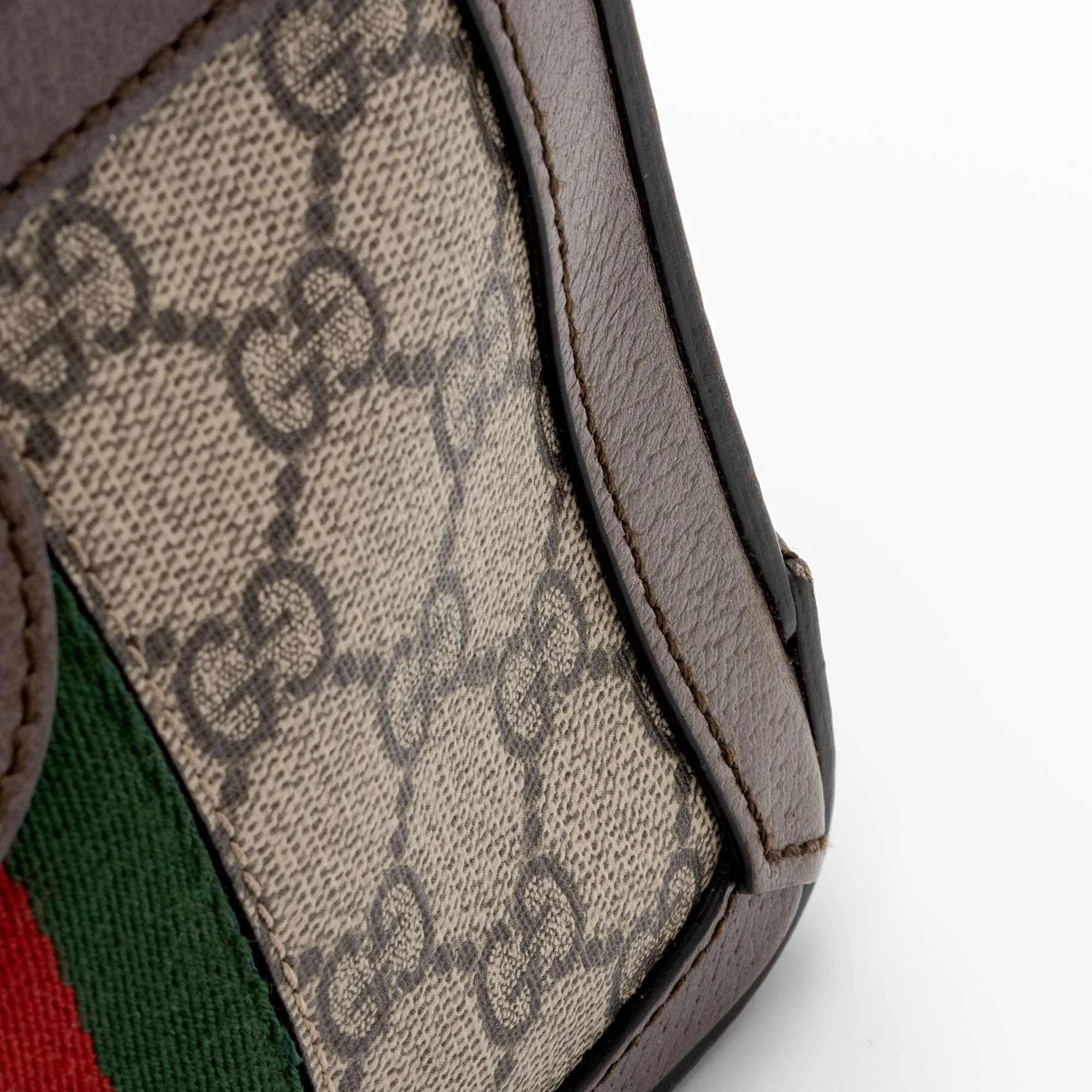 Gucci GG Supreme Ophidia Top Handle Mini Chain Shoulder Bag (SHF-bTGzbz)