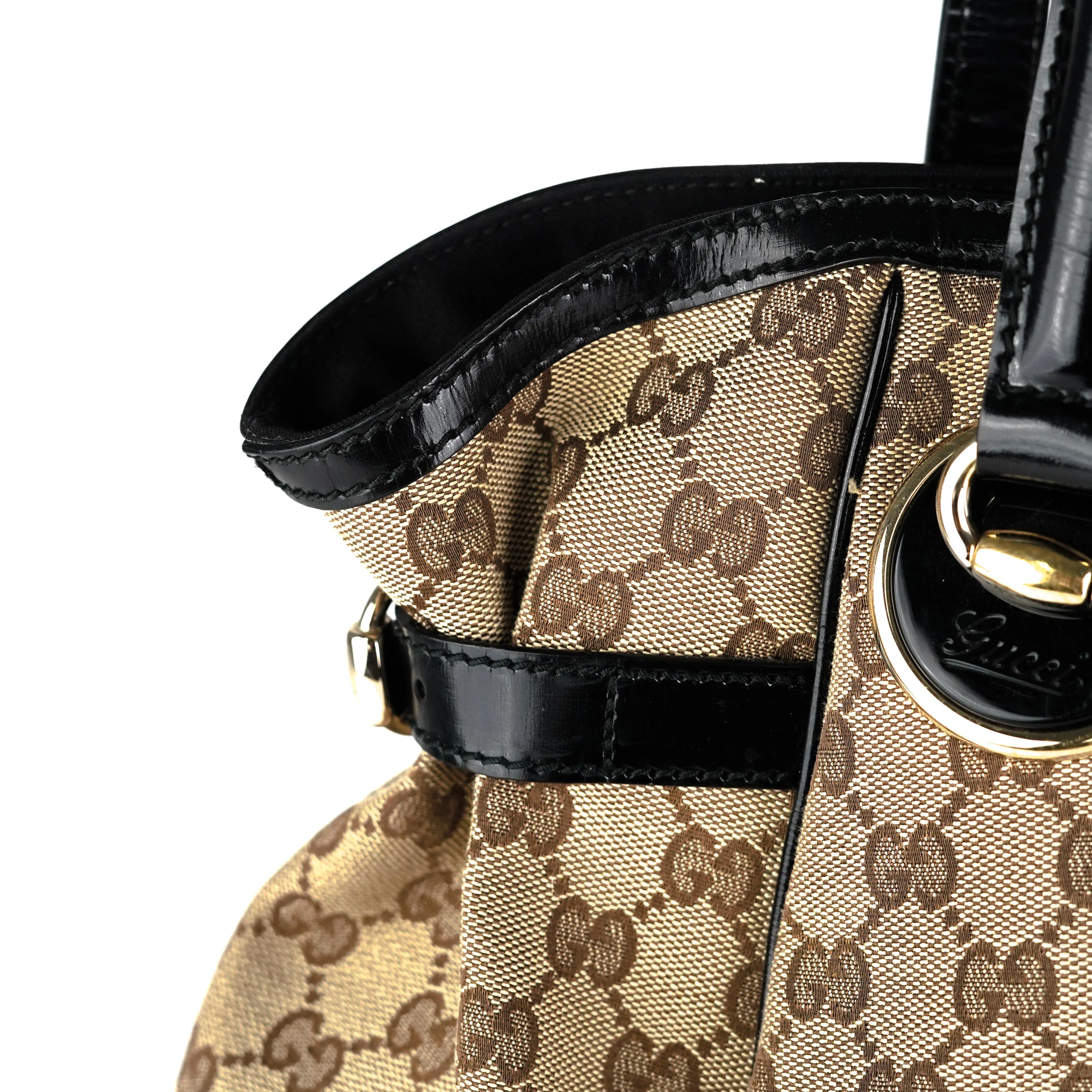 Gucci Guccissima Twin Shoulder Bag Off-White