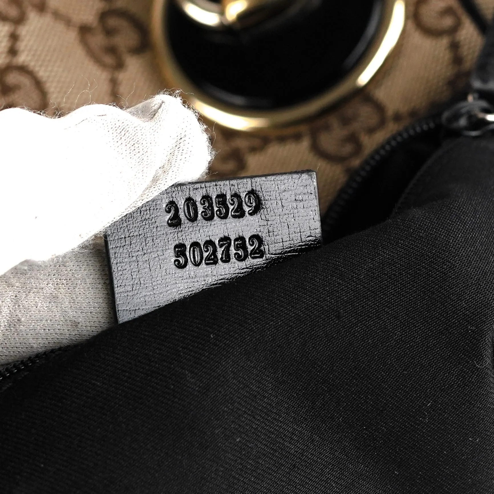 Gucci Guccissima Twin Shoulder Bag Off-White