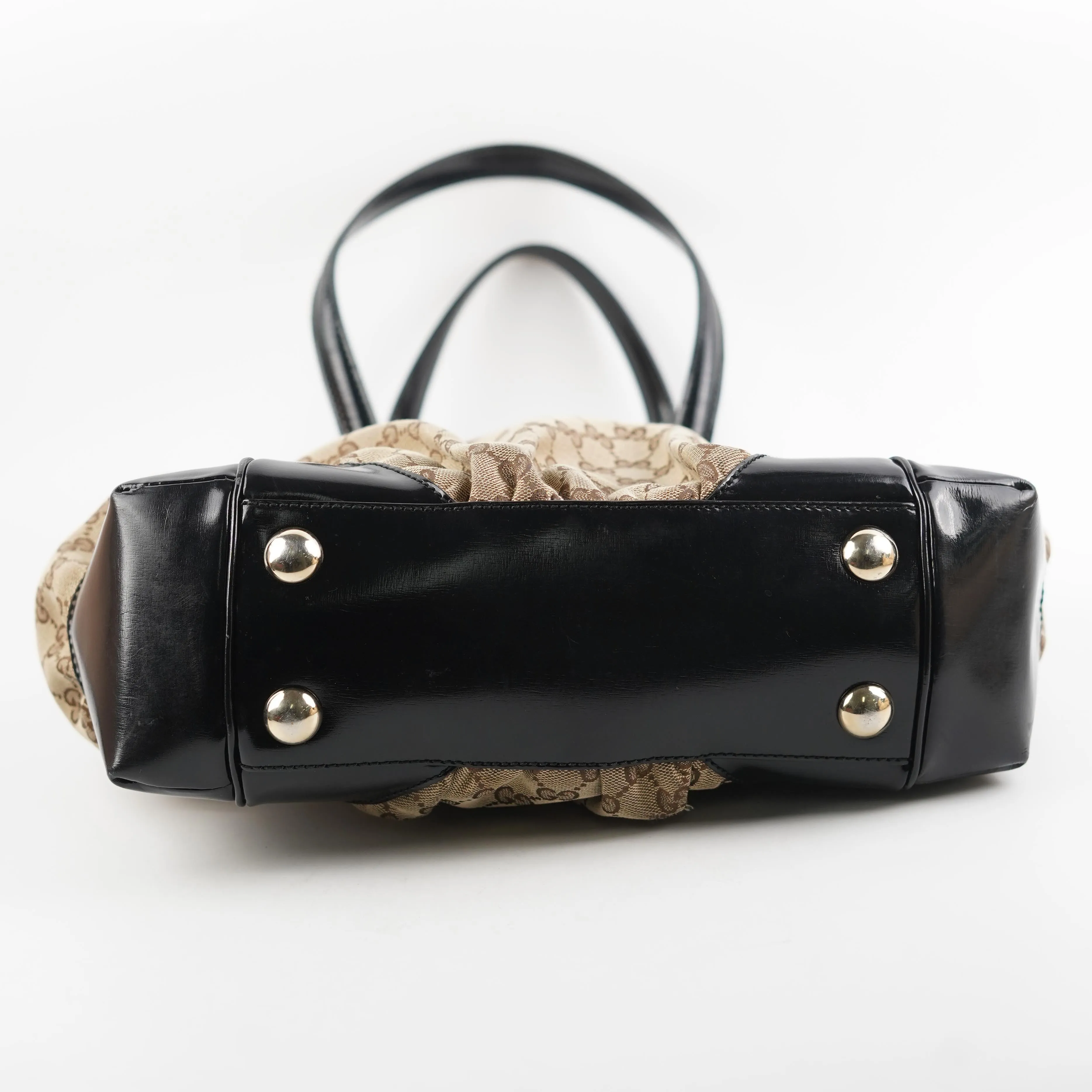Gucci Guccissima Twin Shoulder Bag Off-White