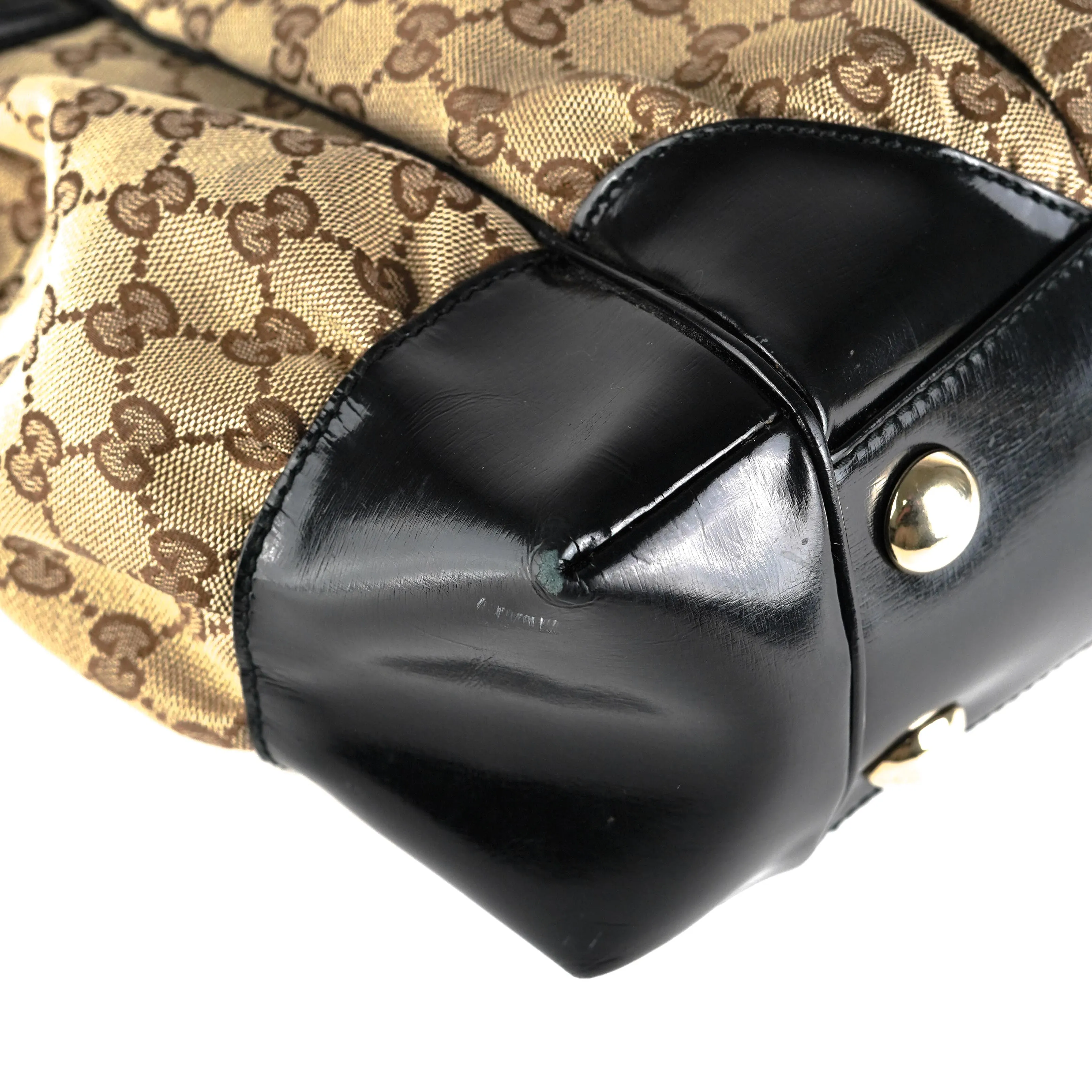 Gucci Guccissima Twin Shoulder Bag Off-White