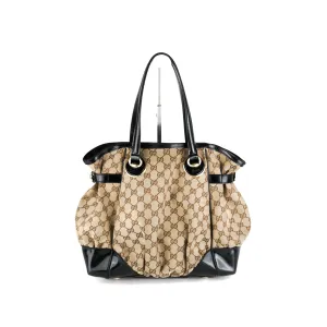 Gucci Guccissima Twin Shoulder Bag Off-White