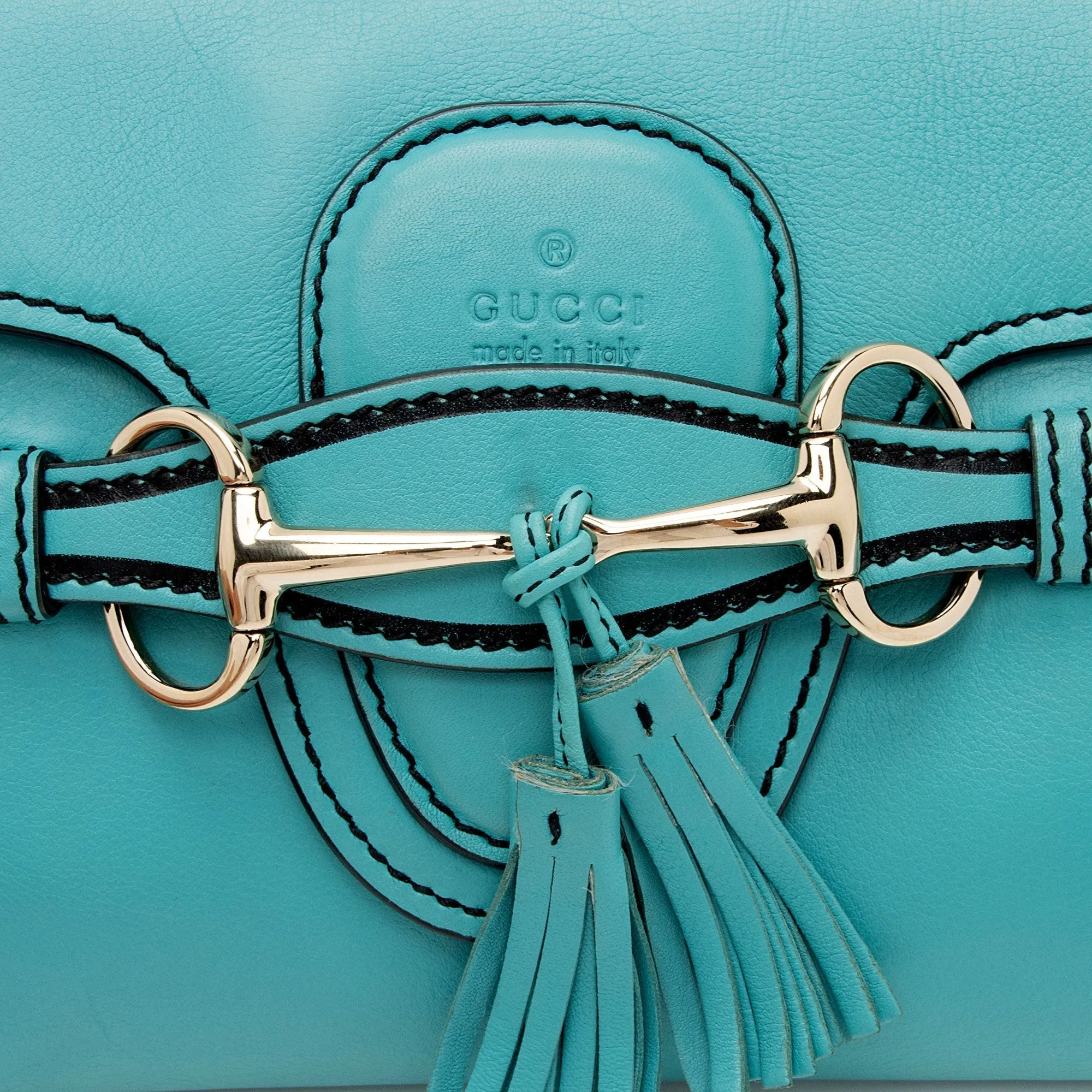 Gucci Leather Emily Small Chain Shoulder Bag (SHF-C1Ky8i)