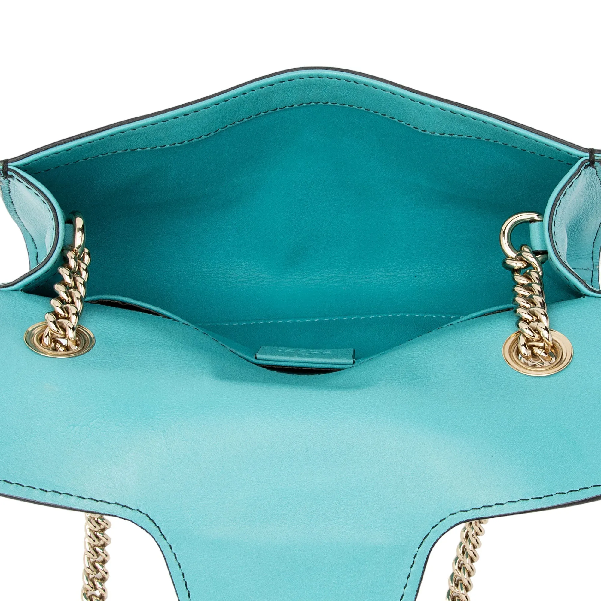Gucci Leather Emily Small Chain Shoulder Bag (SHF-C1Ky8i)