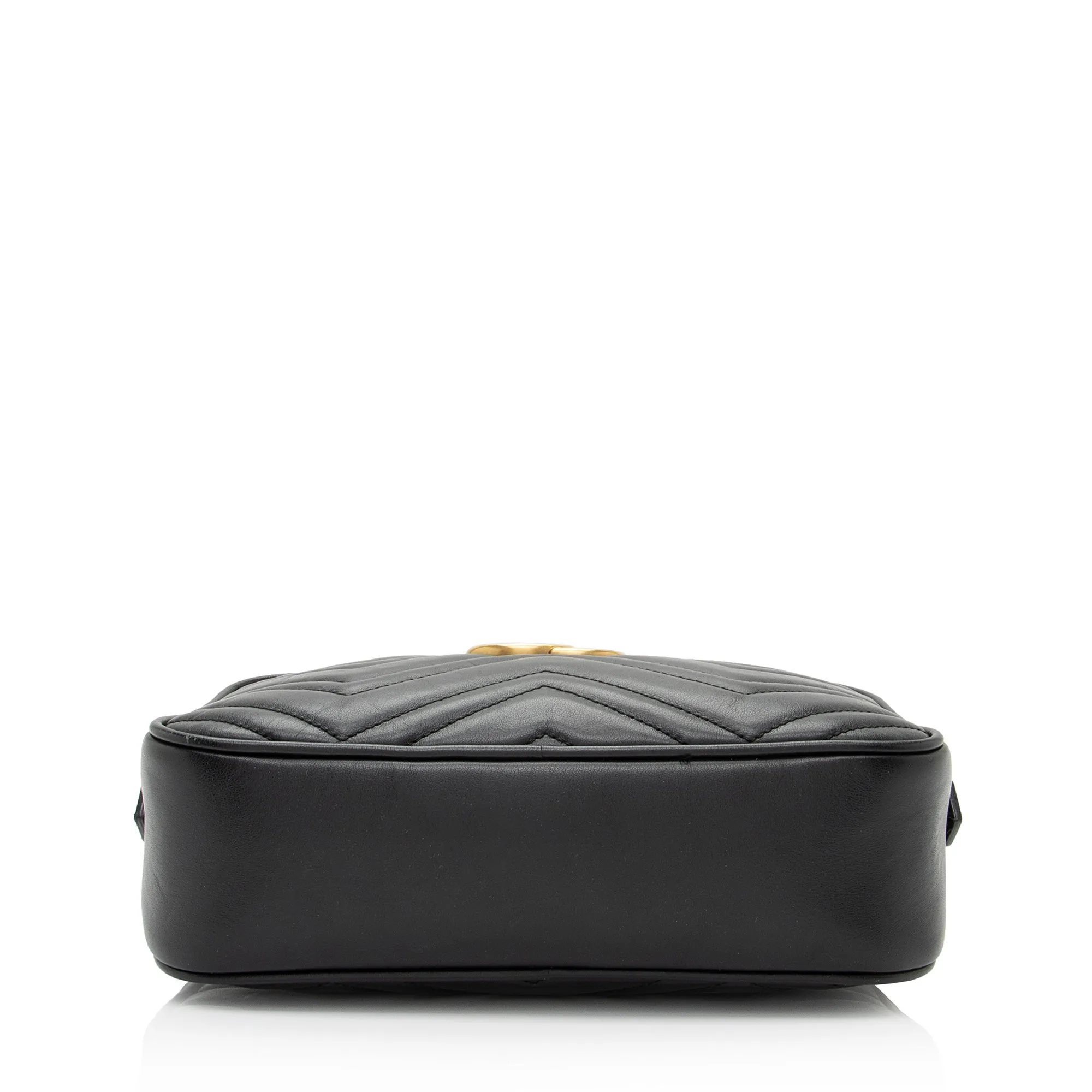 Gucci Matelasse Leather GG Marmont Small Shoulder Bag (SHF-Abtg9L)