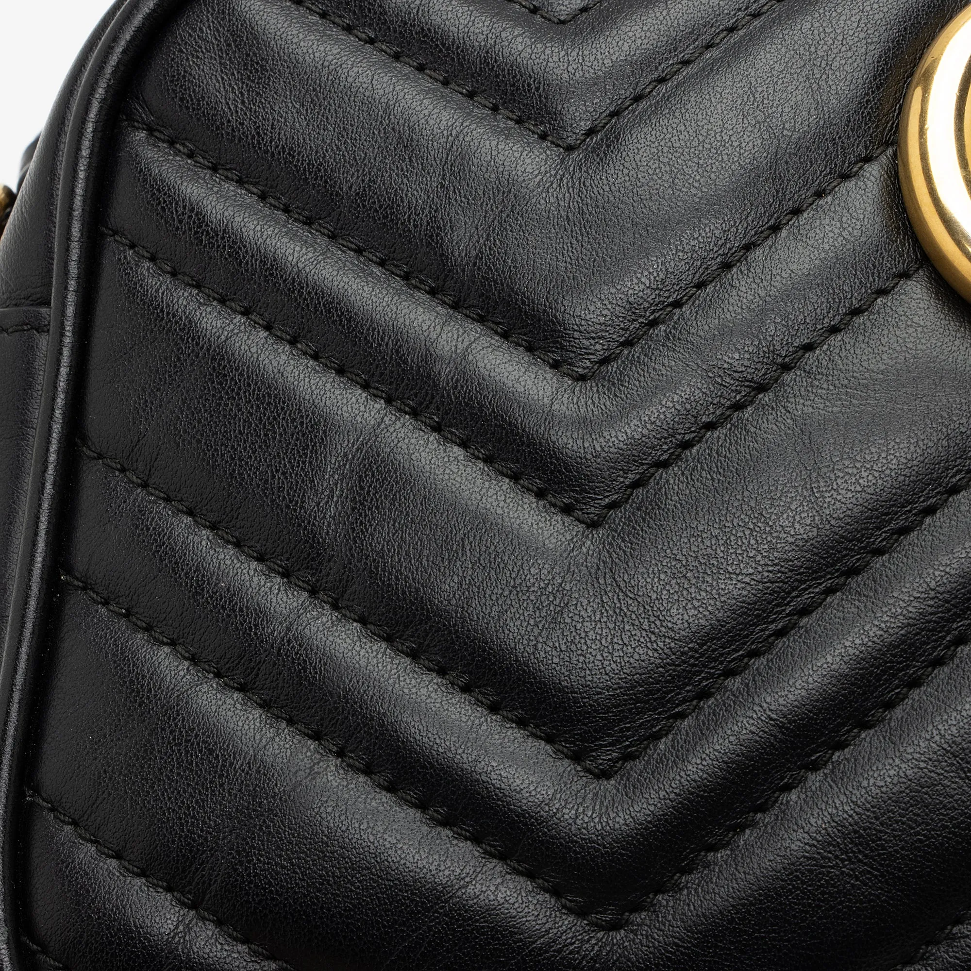 Gucci Matelasse Leather GG Marmont Small Shoulder Bag (SHF-Abtg9L)