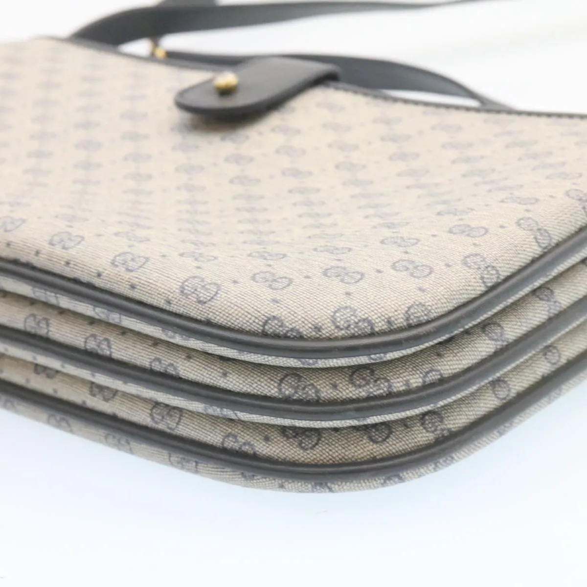 GUCCI Micro GG Canvas Shoulder Bag Navy  am1865g