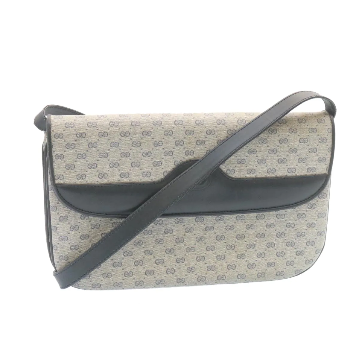GUCCI Micro GG Canvas Shoulder Bag Navy  am1865g