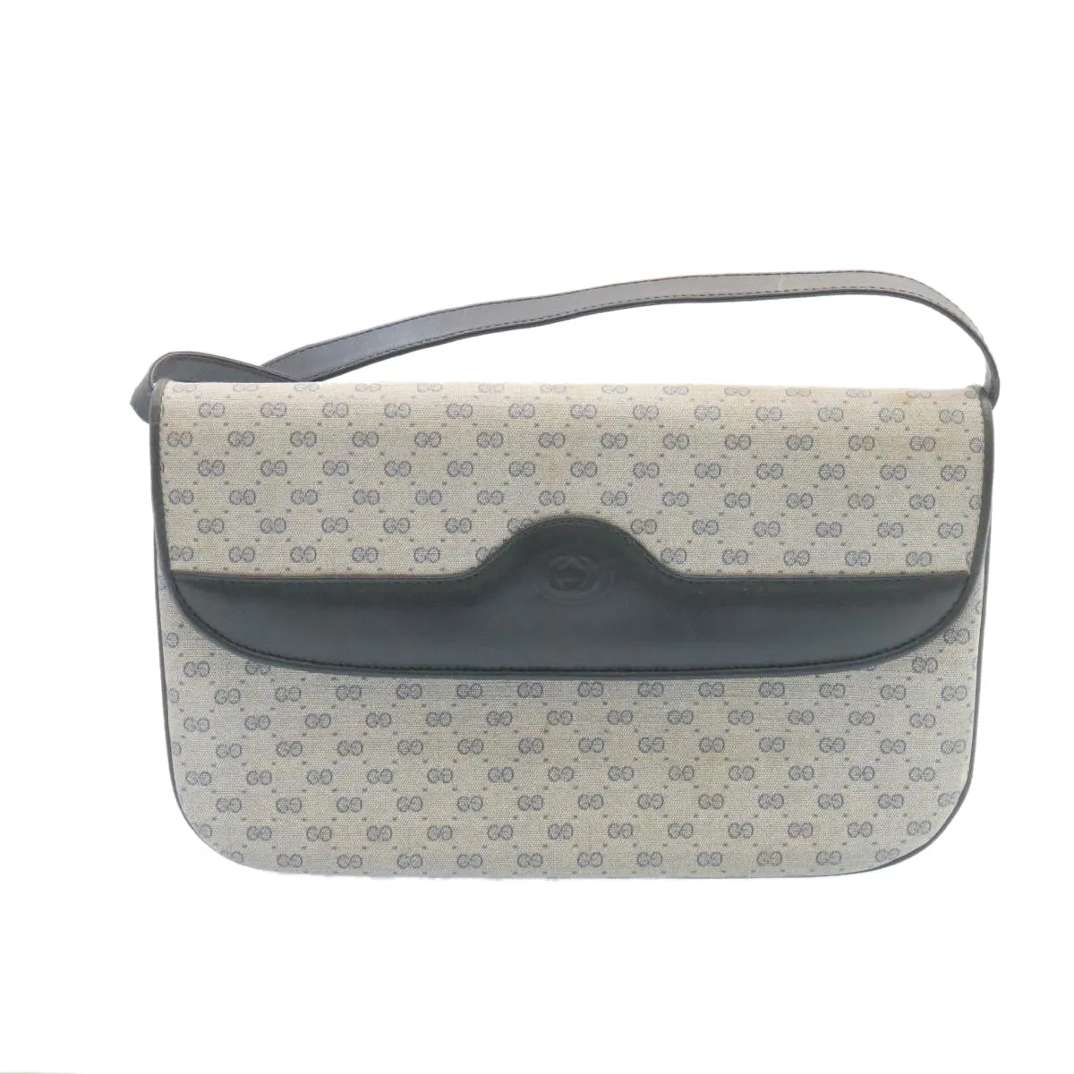 GUCCI Micro GG Canvas Shoulder Bag Navy  am1865g