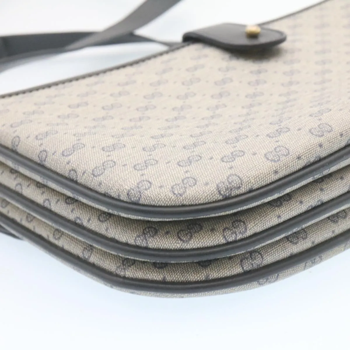 GUCCI Micro GG Canvas Shoulder Bag Navy  am1865g
