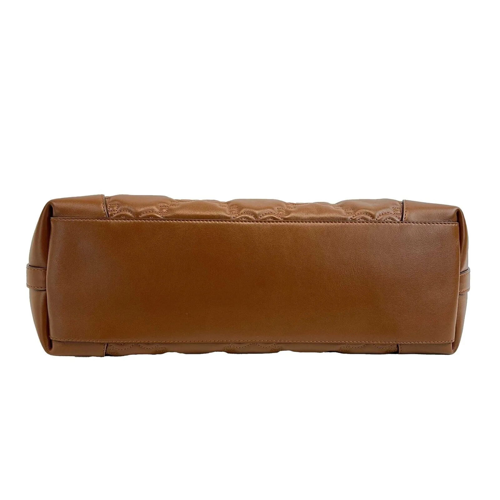 GUCCI - NEW Embossed GG Matelasse Brown Shoulder Tote