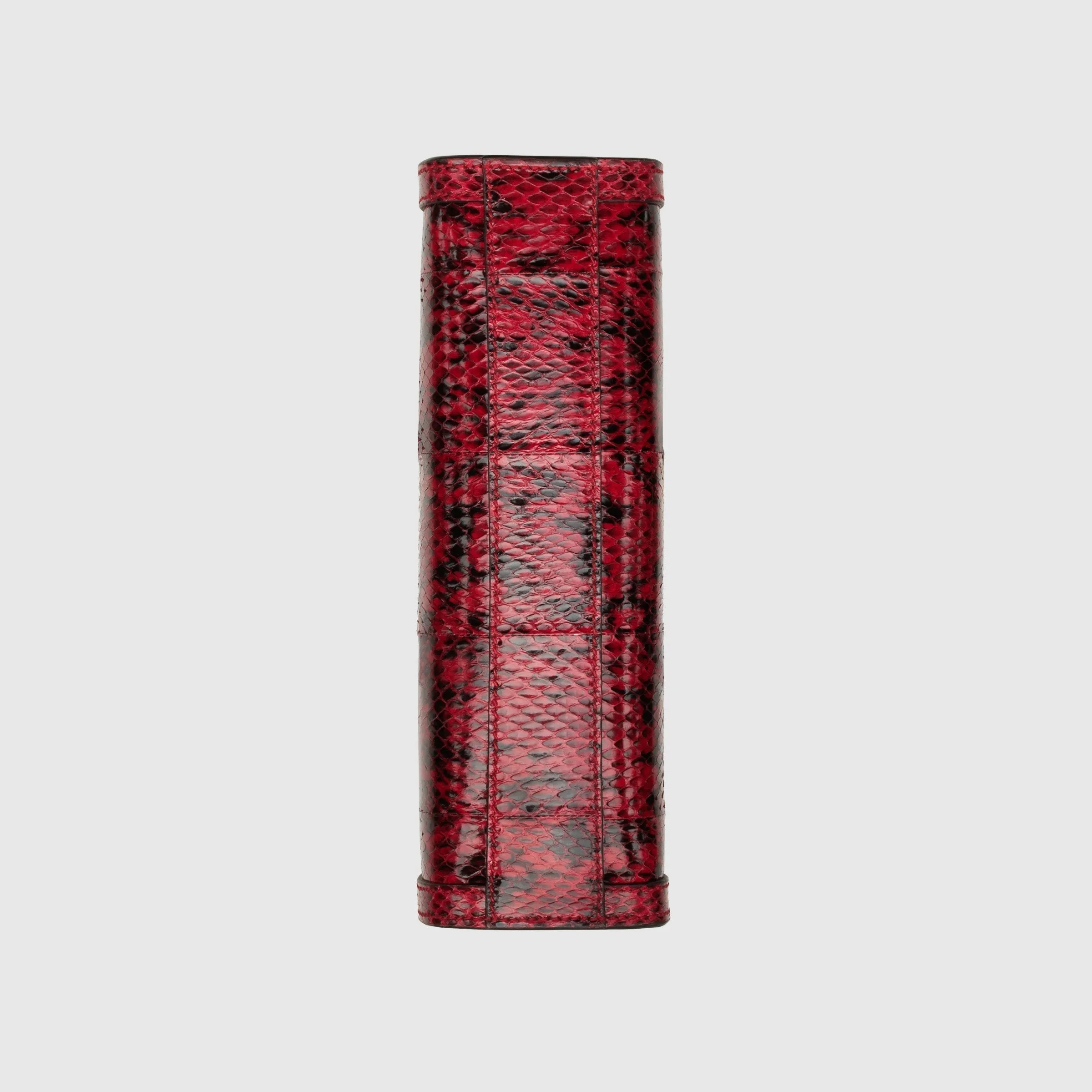 Gucci Ophidia Small Snakeskin Shoulder Bag Hibiscus Red
