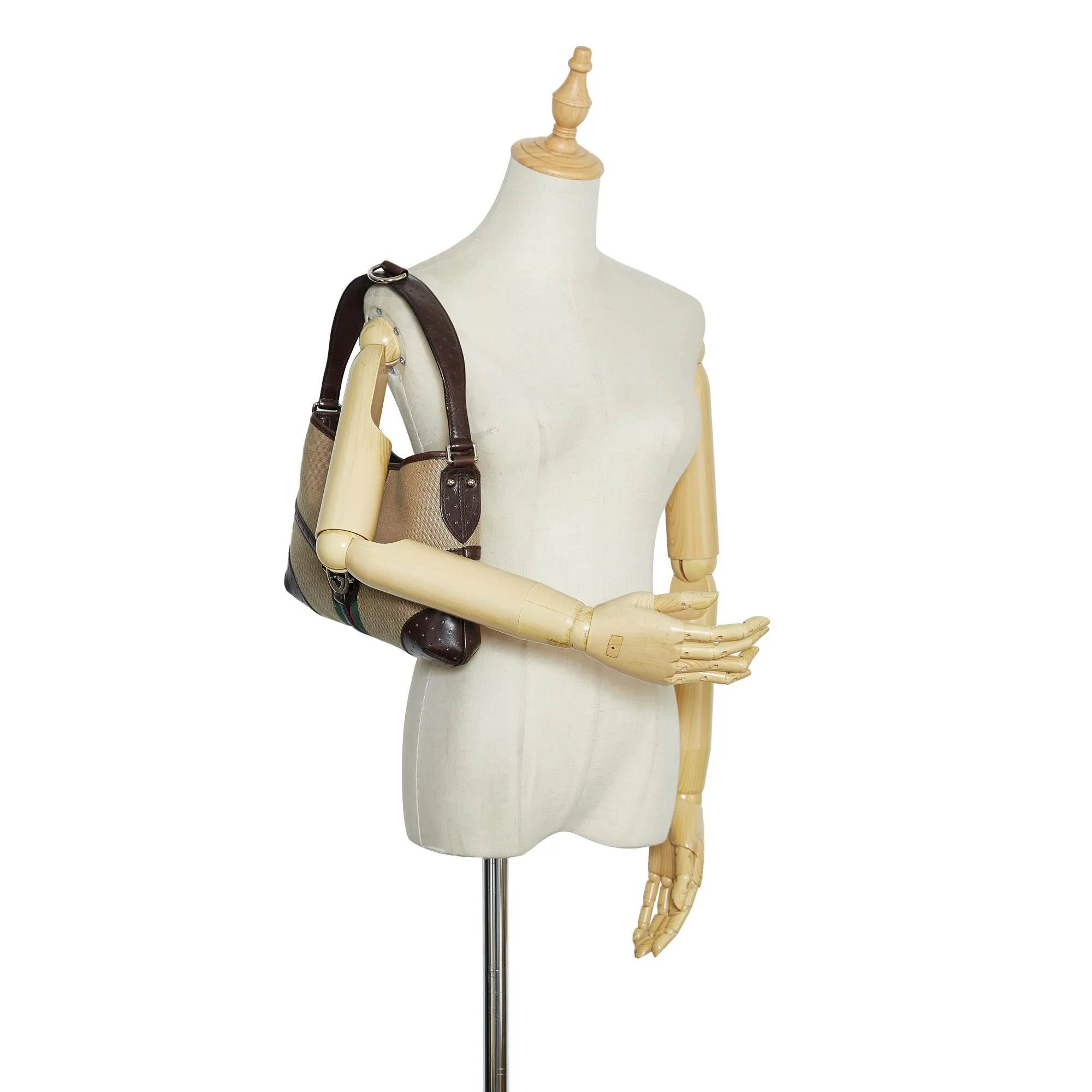 Gucci Reins Web Shoulder Bag (SHG-2amAPb)