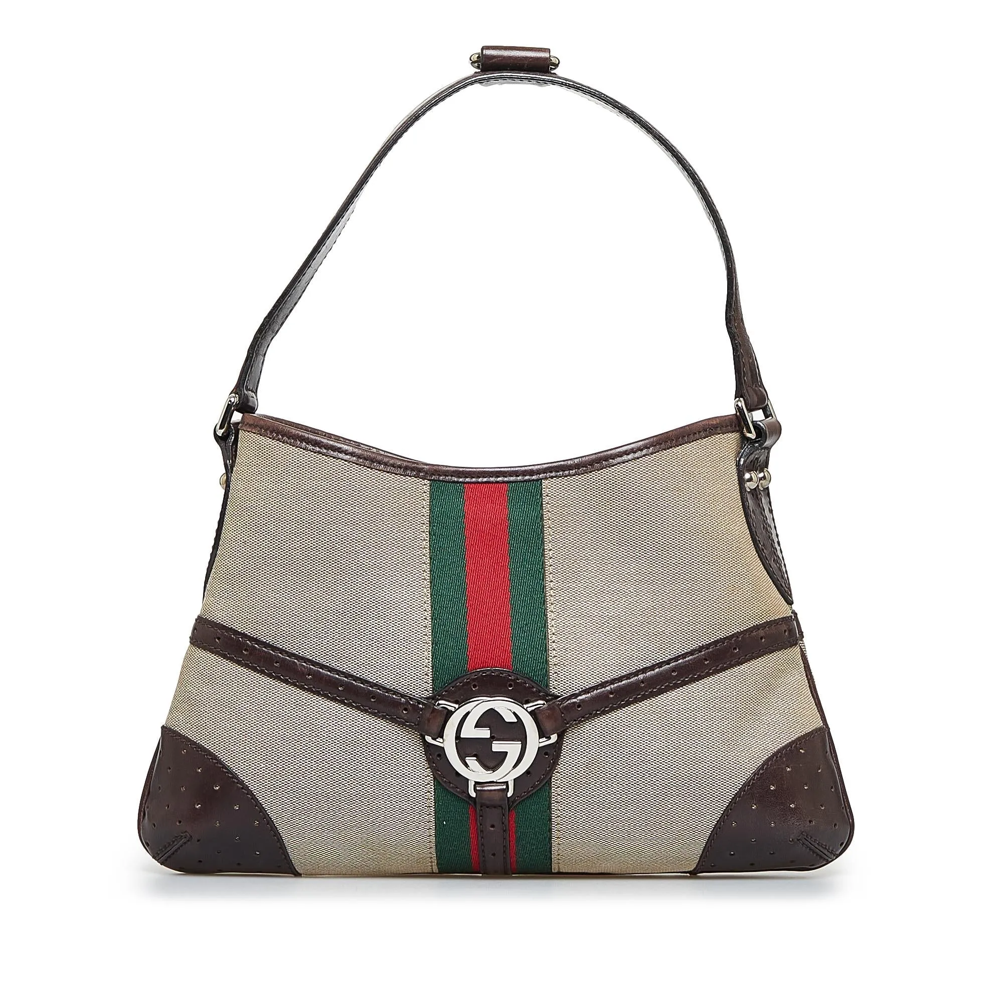Gucci Reins Web Shoulder Bag (SHG-2amAPb)