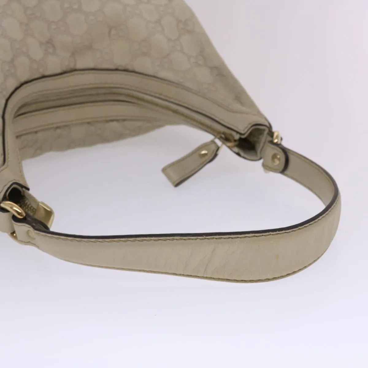 GUCCI  Shima Shoulder Bag Leather White 002404  49070