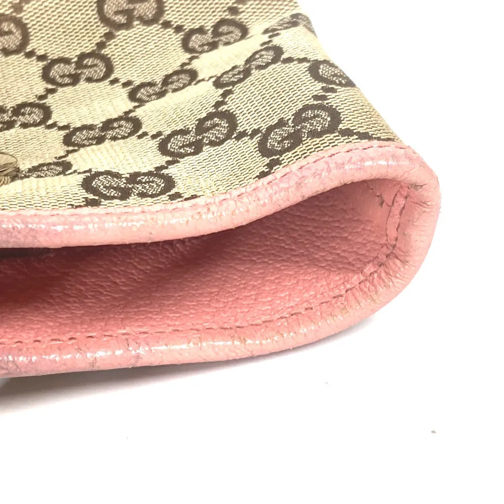GUCCI Shoulder Bag 120844 GG canvas / leather beige GG Women Used
