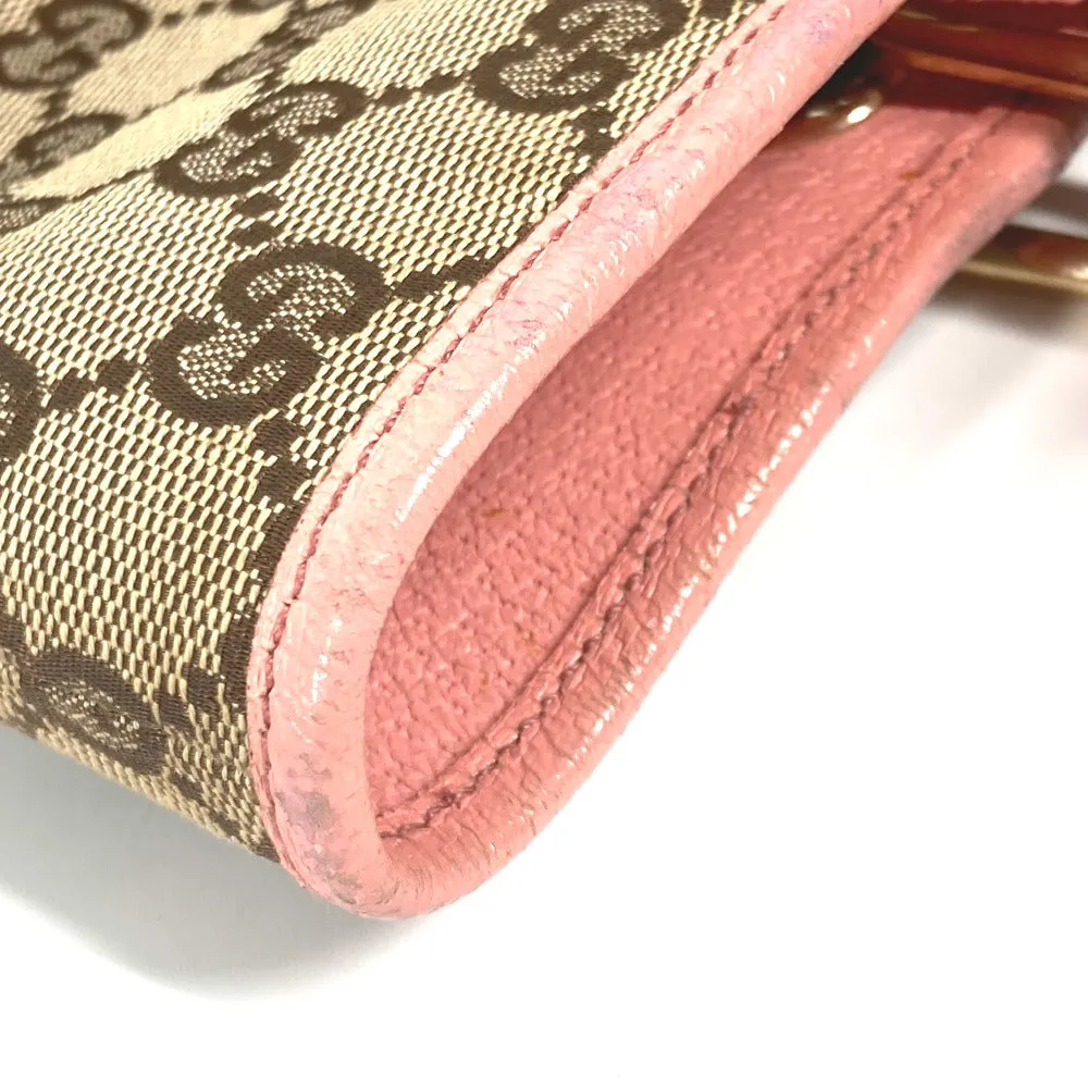 GUCCI Shoulder Bag 120844 GG canvas / leather beige GG Women Used