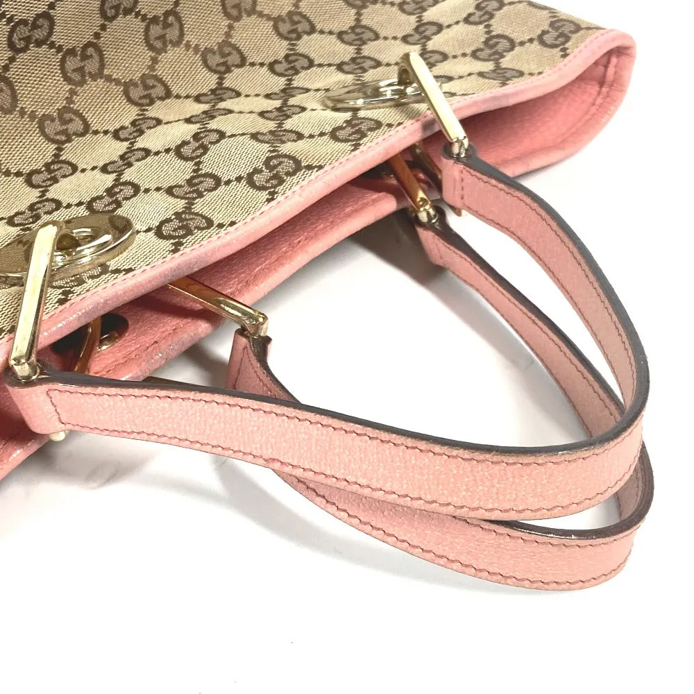 GUCCI Shoulder Bag 120844 GG canvas / leather beige GG Women Used