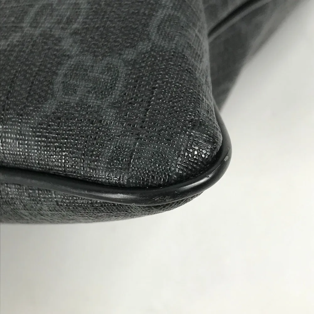 GUCCI Shoulder Bag 162904 GG Supreme Canvas black GG Supreme flat mens Used
