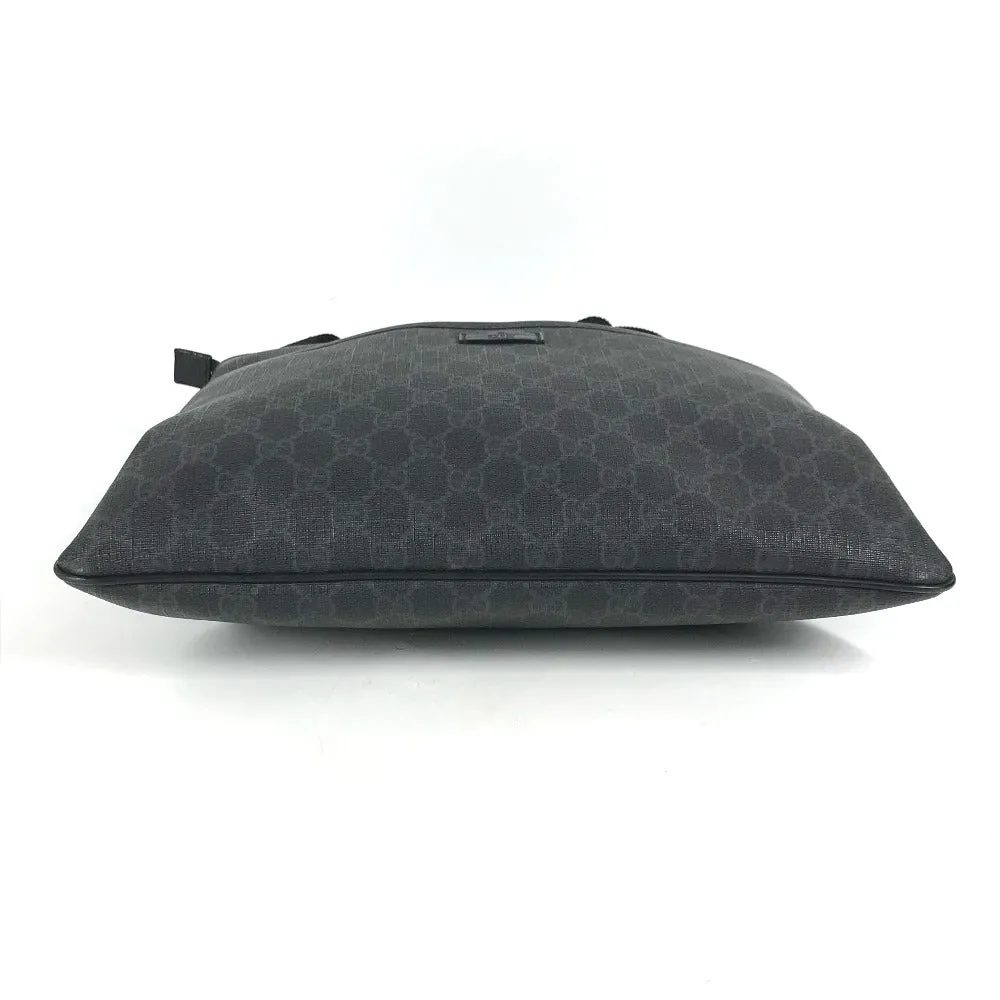 GUCCI Shoulder Bag 162904 GG Supreme Canvas black GG Supreme flat mens Used